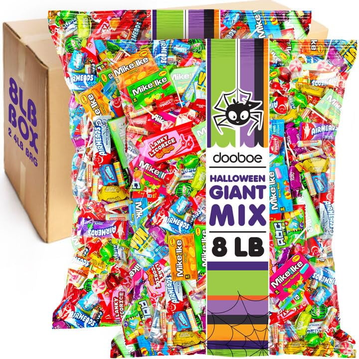 Halloween Assorted Candy Bulk - Pinata Candies - 8 Pounds - Party Mix - Parade Trick or Treat - Dooboe