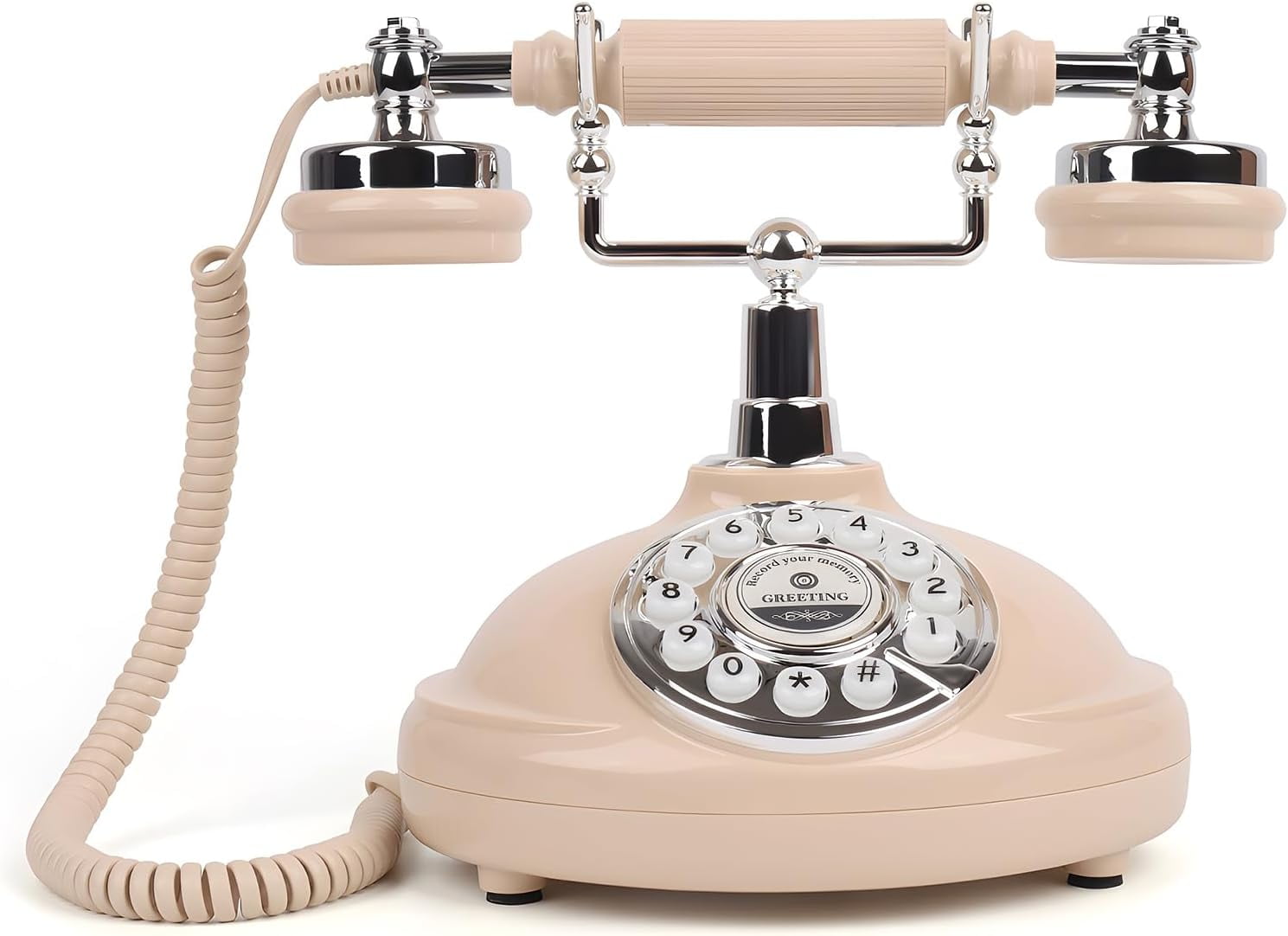 Audio Guest Book Wedding Phone Record Customized Voicemail with Audio Guest Book for Parties Weddings Birthdays Rentals Confessions Phone Record (White)