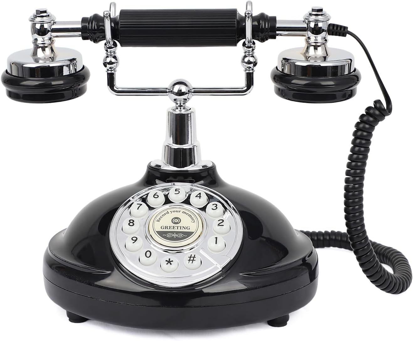 Audio Guest Book Wedding Phone Record Customized Voicemail with Audio Guest Book for Parties Weddings Birthdays Rentals Confessions Phone Record (White)