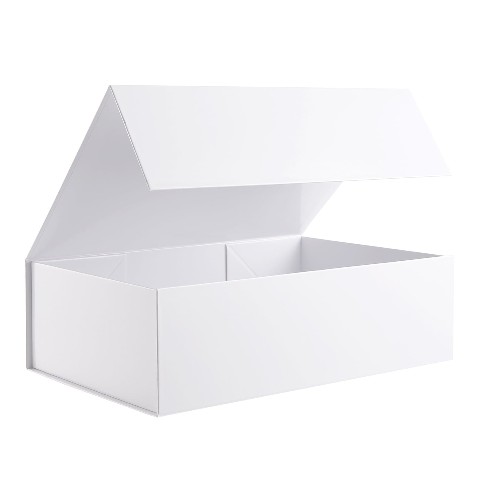 BAKIPACK Extra Large Gift Box, 16.3x14.2x5 inches, Purple Magnetic Gift Box with Lid for Present