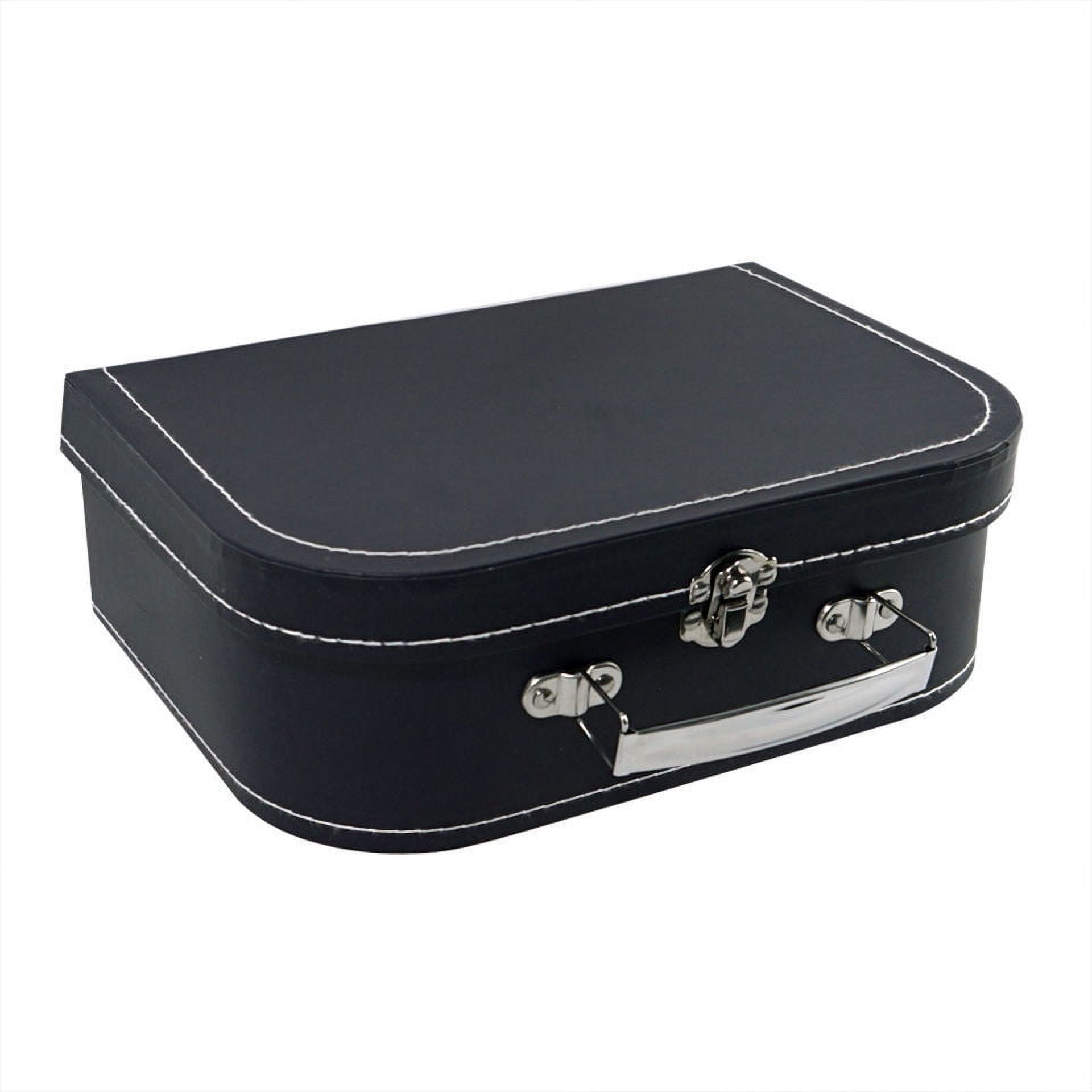 BERTDOMD Present Wrapping Box Gift Wedding Gift Packing Box Small Suitcase Party Favor Box with Stainless Steel Handle