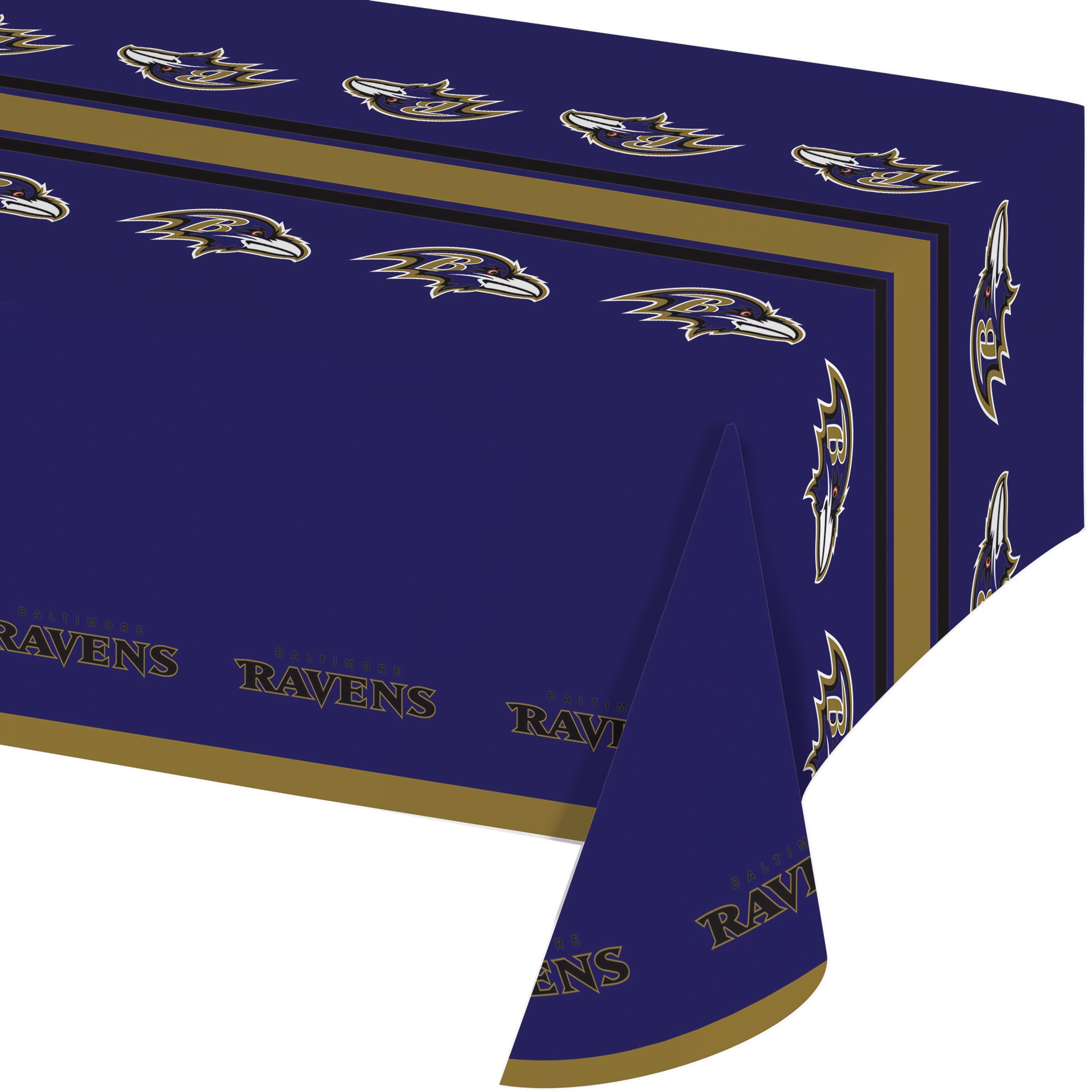 Baltimore Ravens Plastic Tablecloths, 3 Count