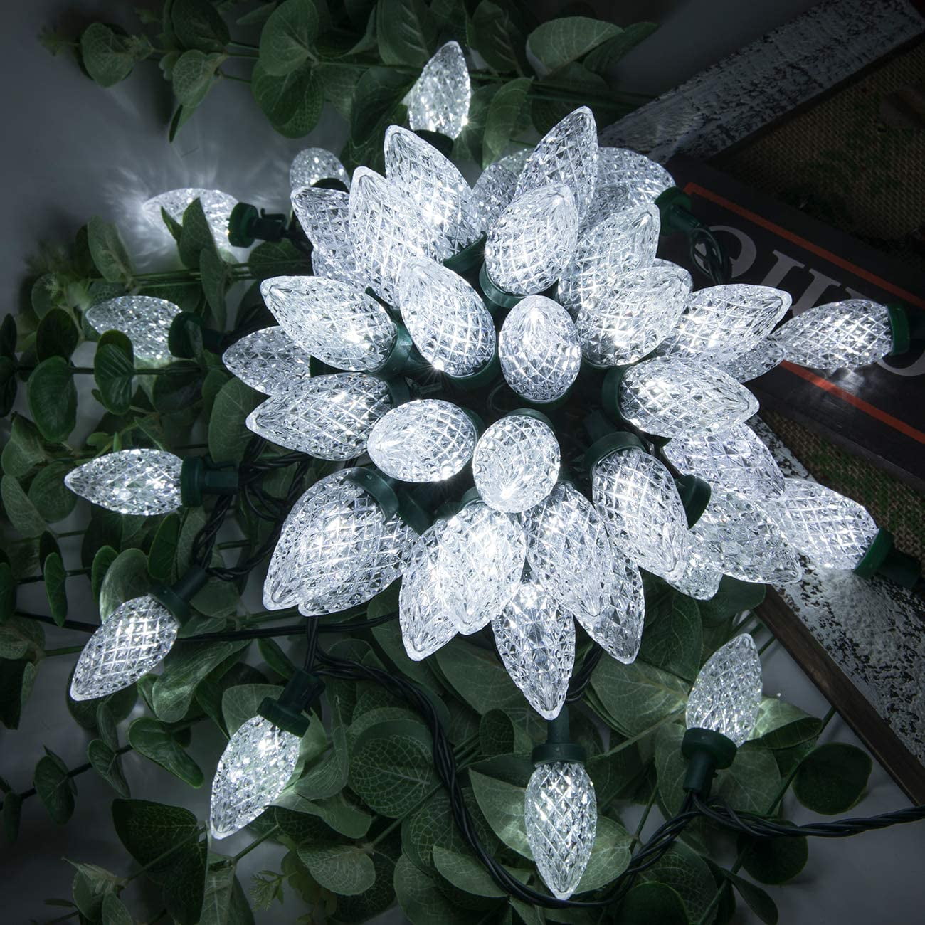 Bibana Indoor/Outdoor 81 ft Corded Electric Waterproof LED Christmas String Light