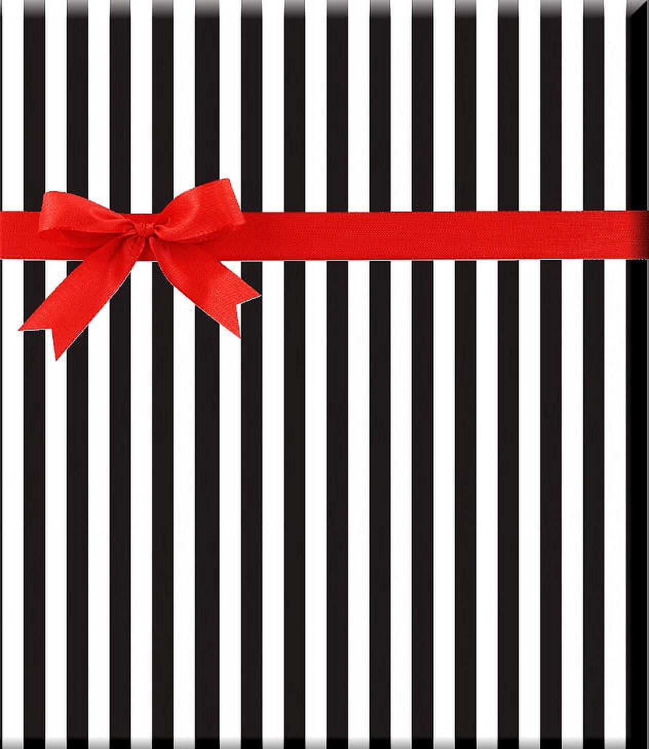 Reversible Double-Sided Black and White Polka Dot Specialty Gift Wrapping Paper Premium Specialty 15Ft Roll