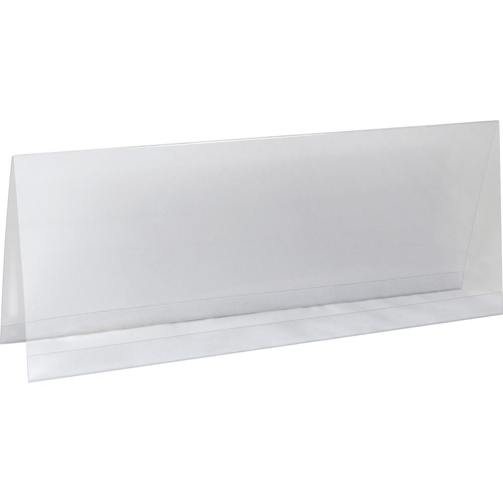 C-Line Tent Card Holders, 4 1/4" x 11", Rigid Heavyweight Clear Plastic, 25/Box