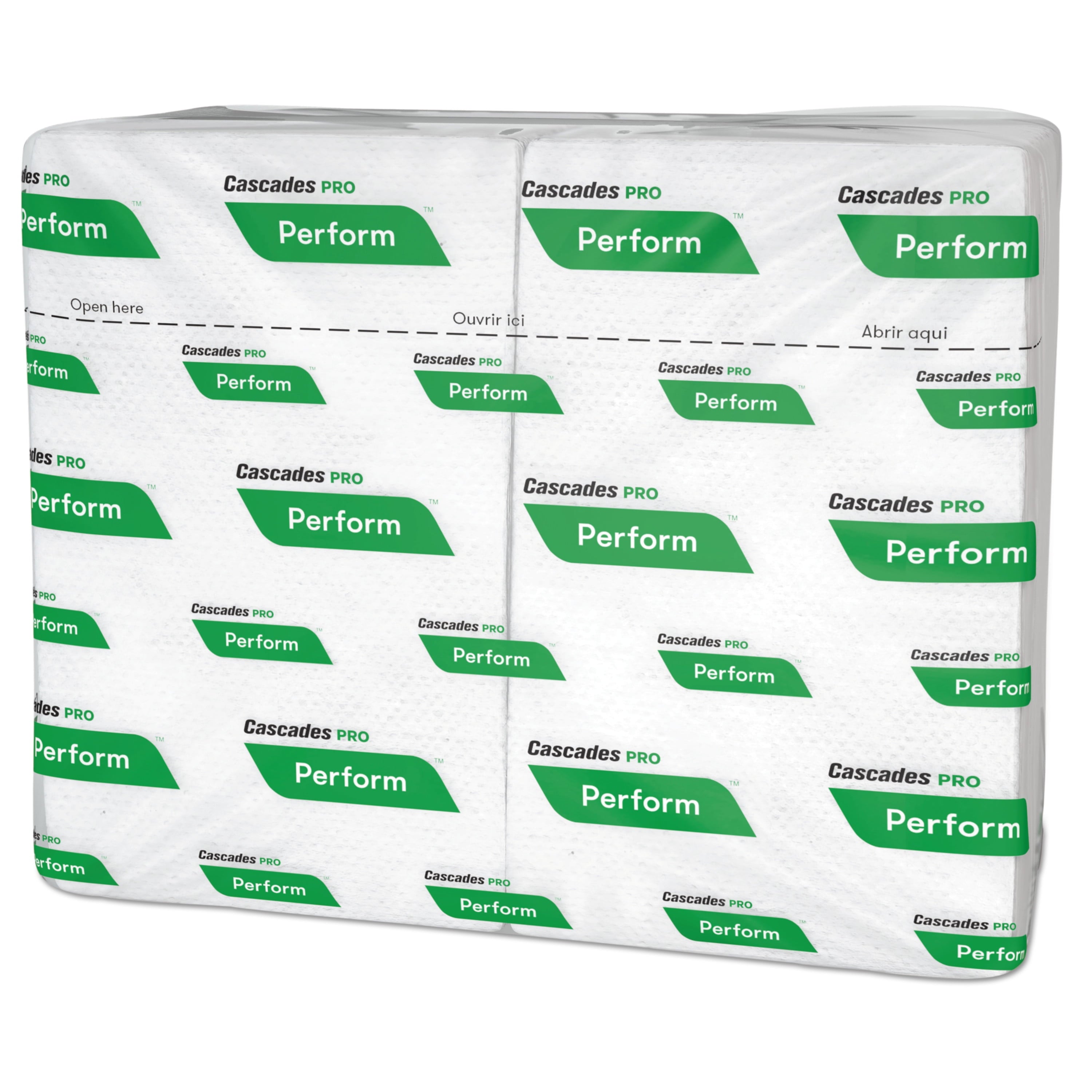 Cascades Cascades for ServOne Napkins, 1-Ply, 6 1/2 x 4 1/4, White, 376/Pk, 6016/Carton