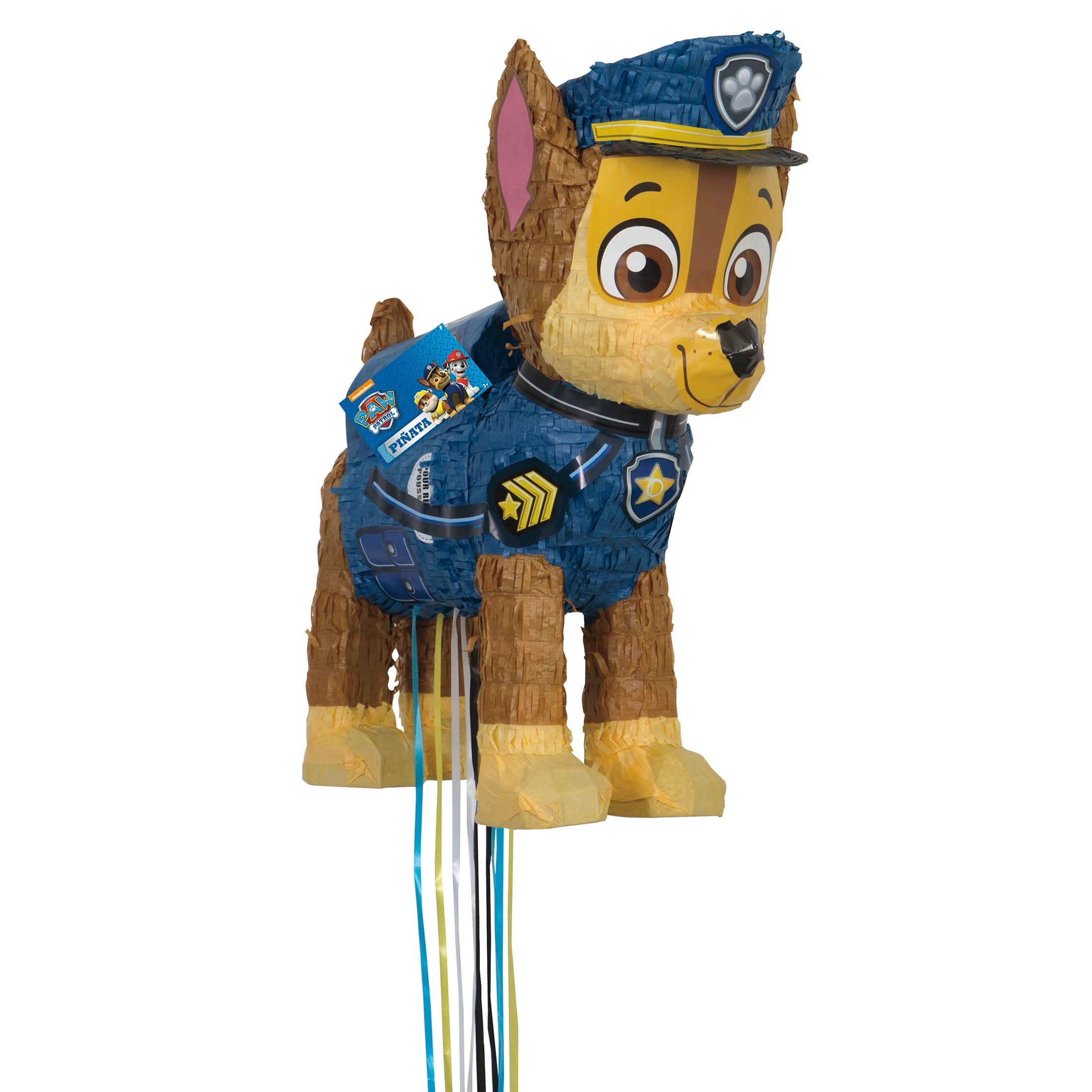 Chase PAW Patrol Pinata, Pull String, 15 x 18in