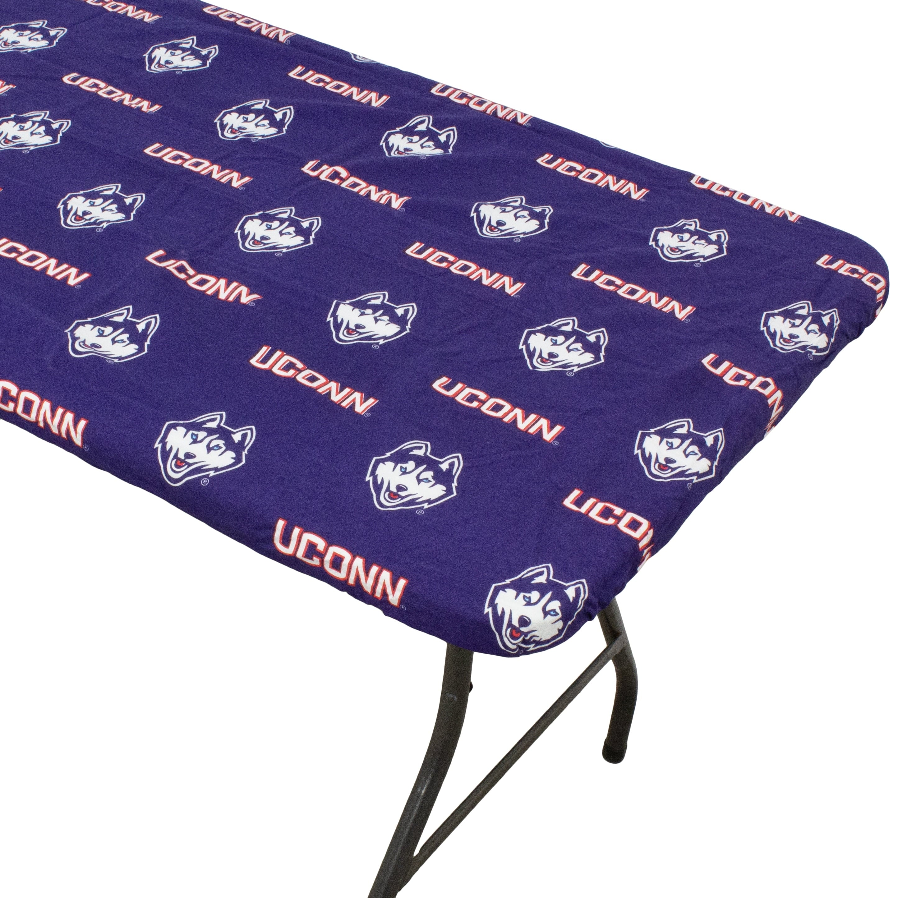 Clemson Tigers Tailgate Fitted Tablecloth, 72" x 30", 6 ft table - 72" x 30", 6 ft table