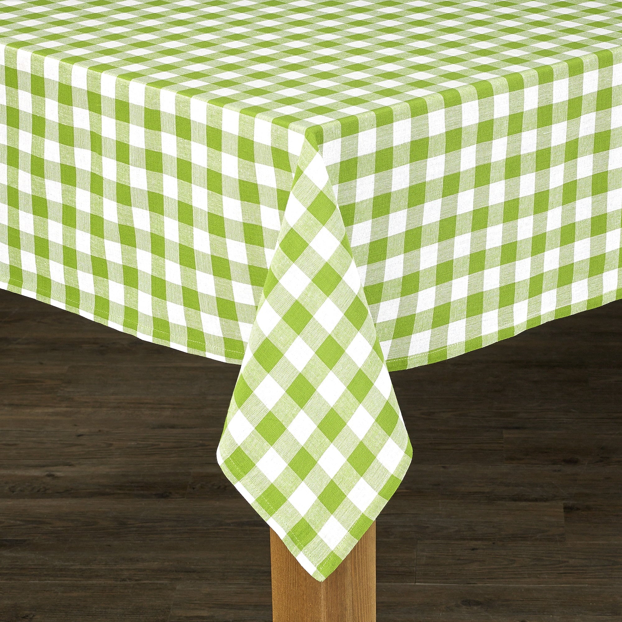 Conventry Black Buffalo Check 100% Cotton Tablecloth 60"X104"
