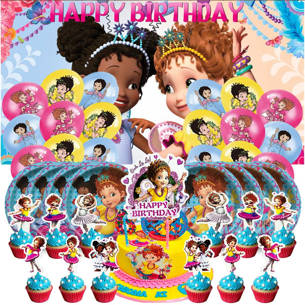 Fancy Nancy Balloons Party Supplies Decor Tableware Birthday Cake Topper Decorations Banner Backdrop