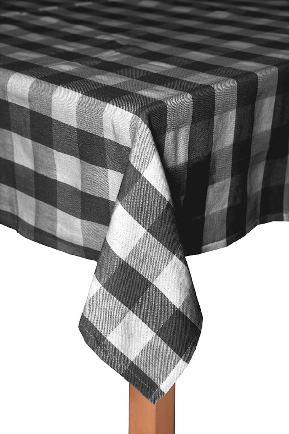 Farm Check Blue 100% Cotton Tablecloth 60"X84"