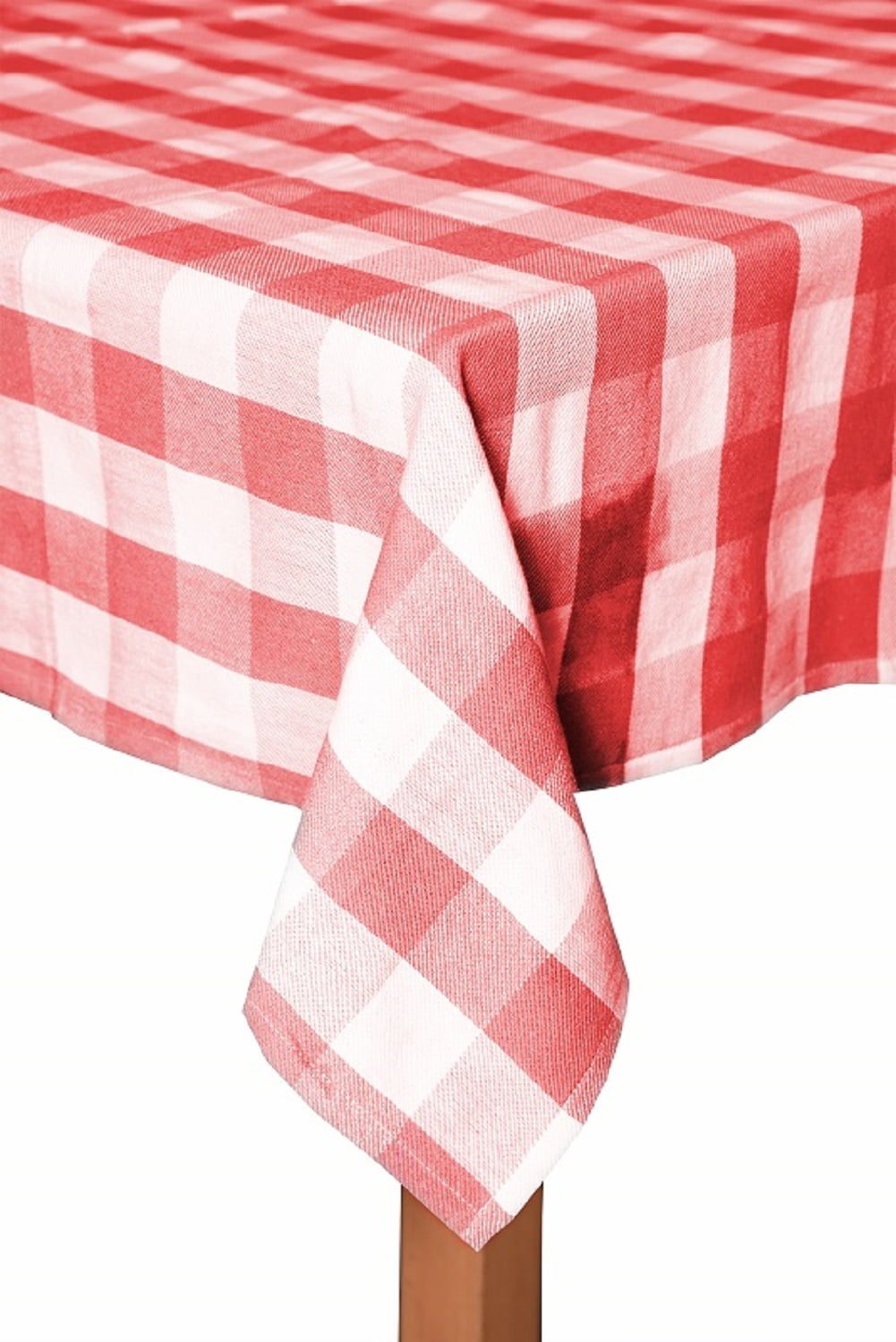 Farm Check Blue 100% Cotton Tablecloth 60"X84"
