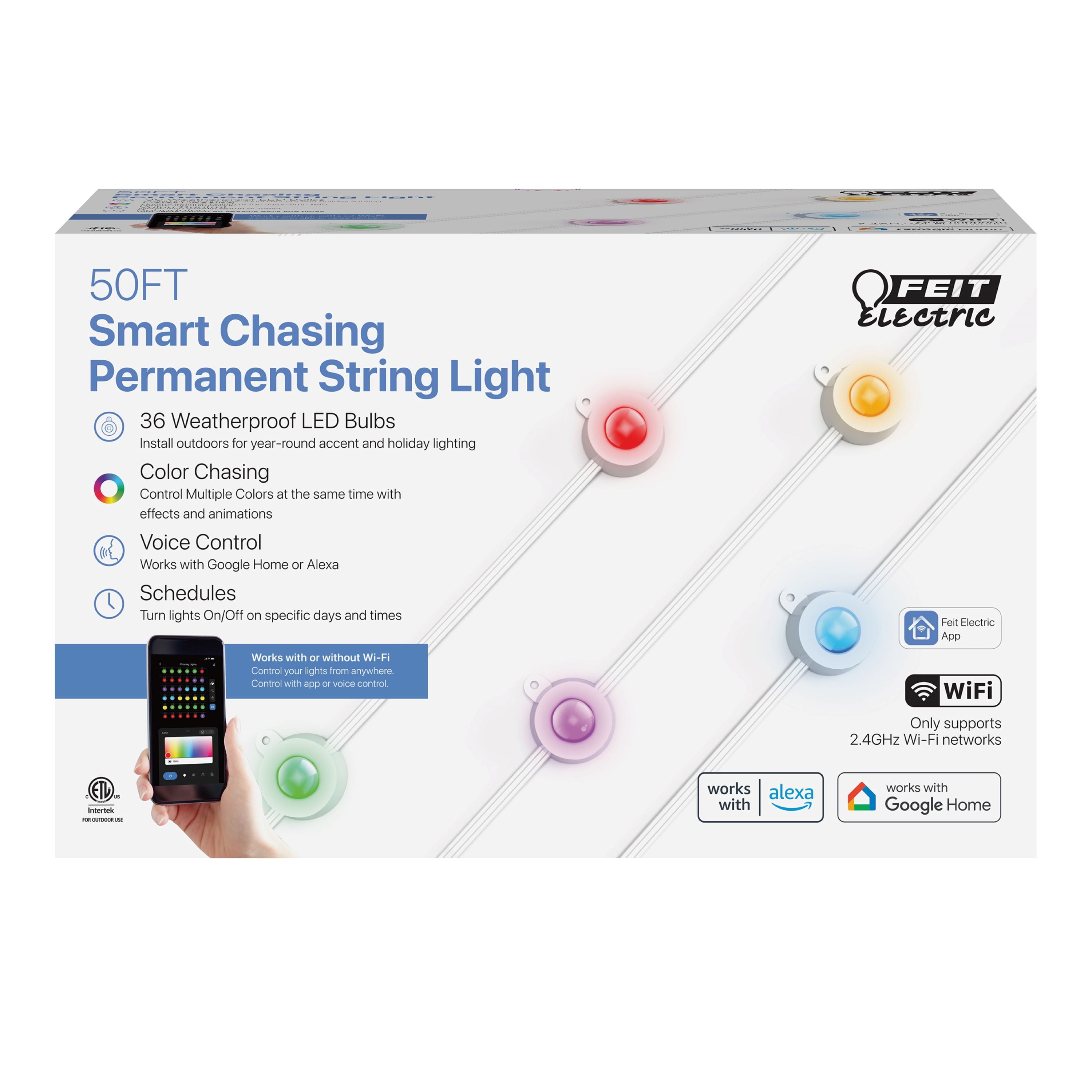 Feit Electric 50' 36 PERM OUTDOOR STRINGLIGHT