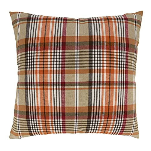 Fennco Styles Harvest Tartan Plaid Design Cotton Placemats 14" W x 20" L, Set of 4 - Multicolored Table Mats for Home, Dining Table Décor, Banquet, Thanksgiving, Christmas and Special Event