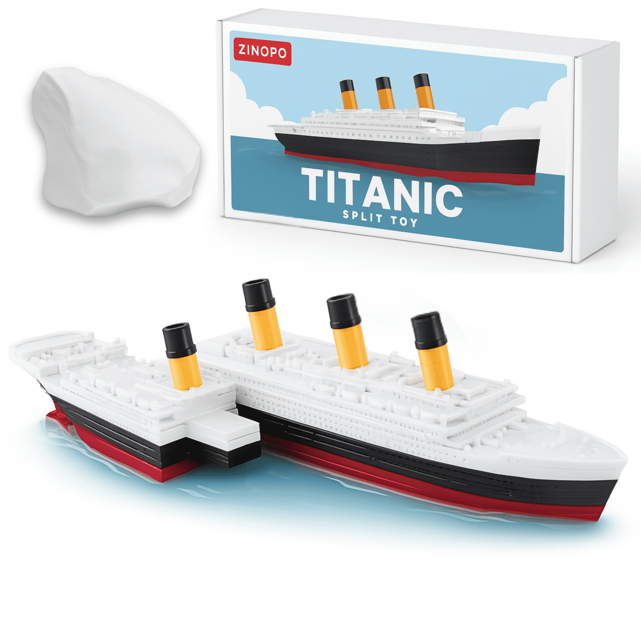 Floating Titanic Bath Toy and Pool Toy Action Titanic Toy, Titanic Ship, Titanic Cake Topper, Historically Accurate BreakableTitanic Boat, Titanic Replica
