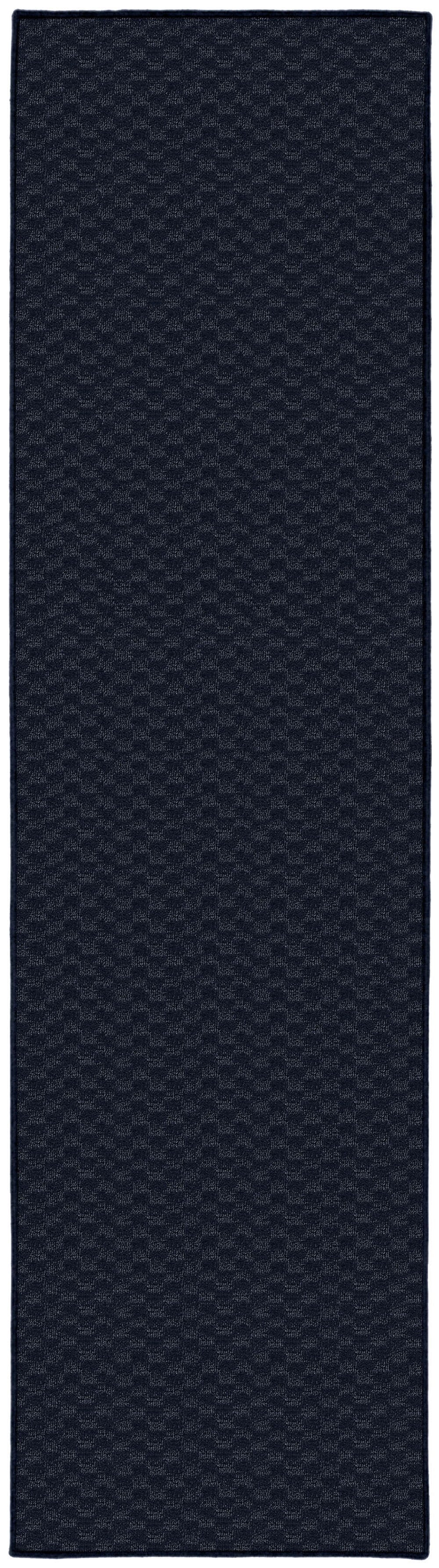 Garland Rug Medallion Navy Indoor Runner Rug, 3' x 8'