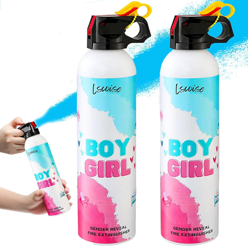 Gender Reveal Confetti Powder Cannon,  Color Blaster Party Popper for Gender Reveal Baby Showers, 2 Pack Party Supplies