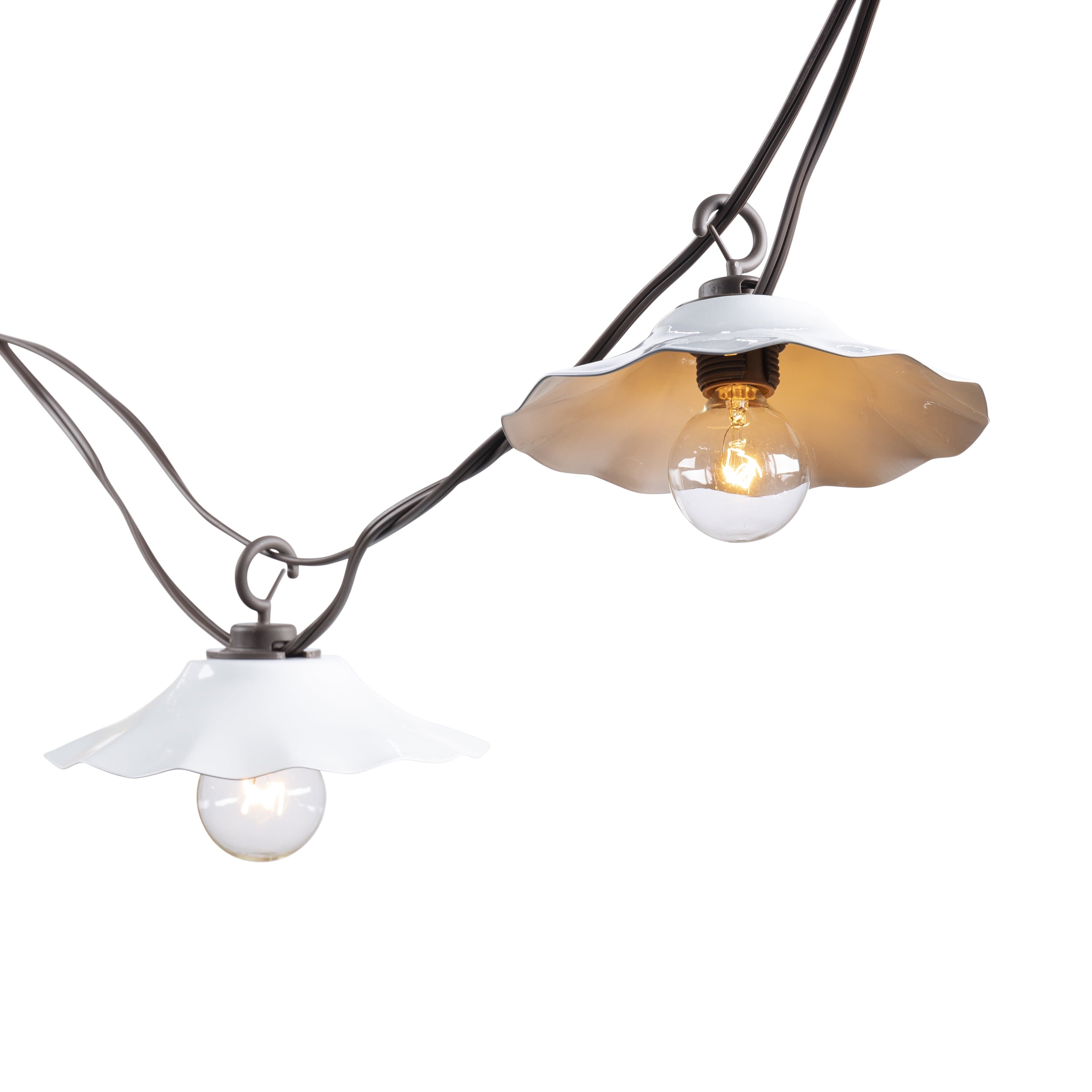 12 Foot Shaded Decorative G40 Patio String Lights