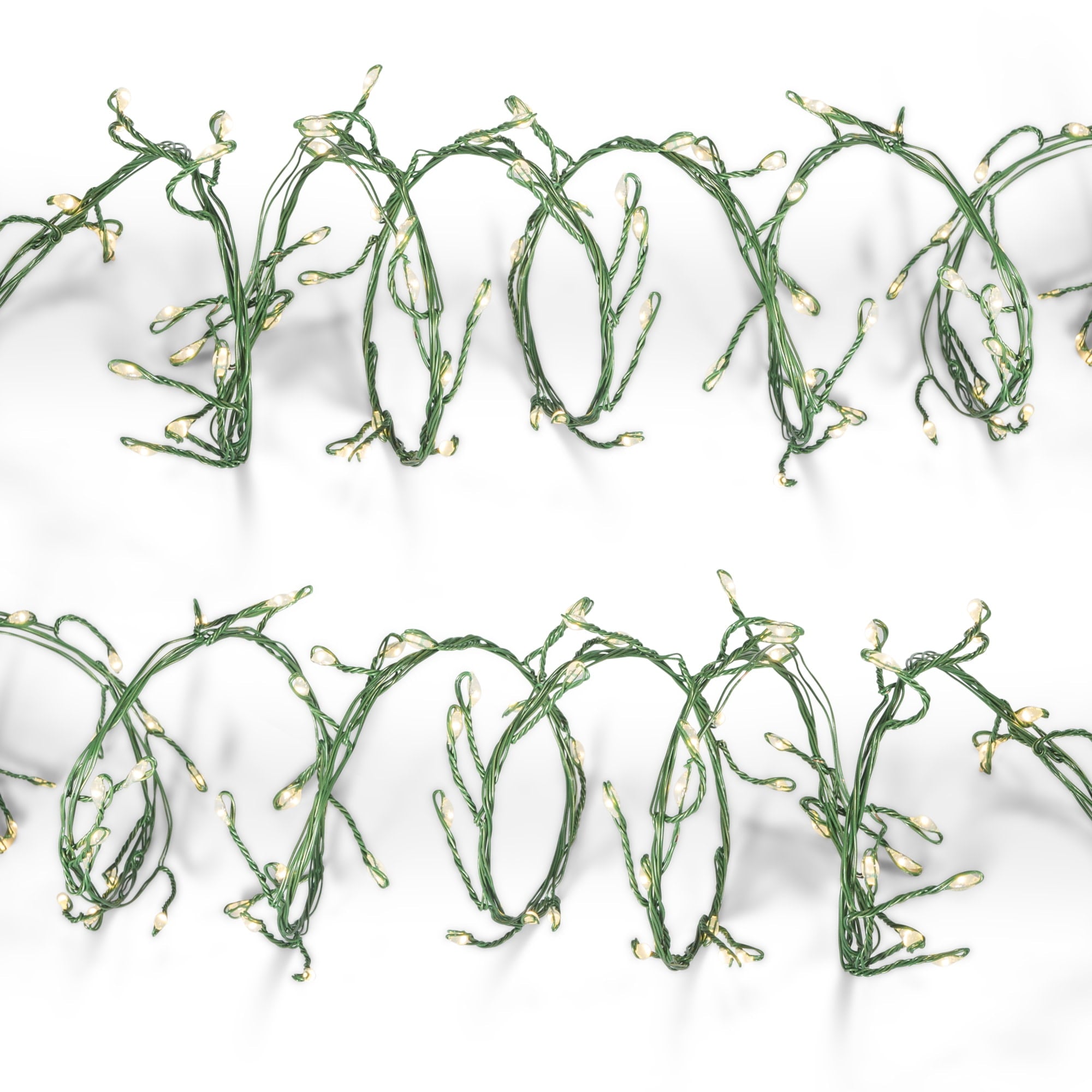 Gerson Set of 2 6 ft Electric Firecracker Garland with Warm White Lights