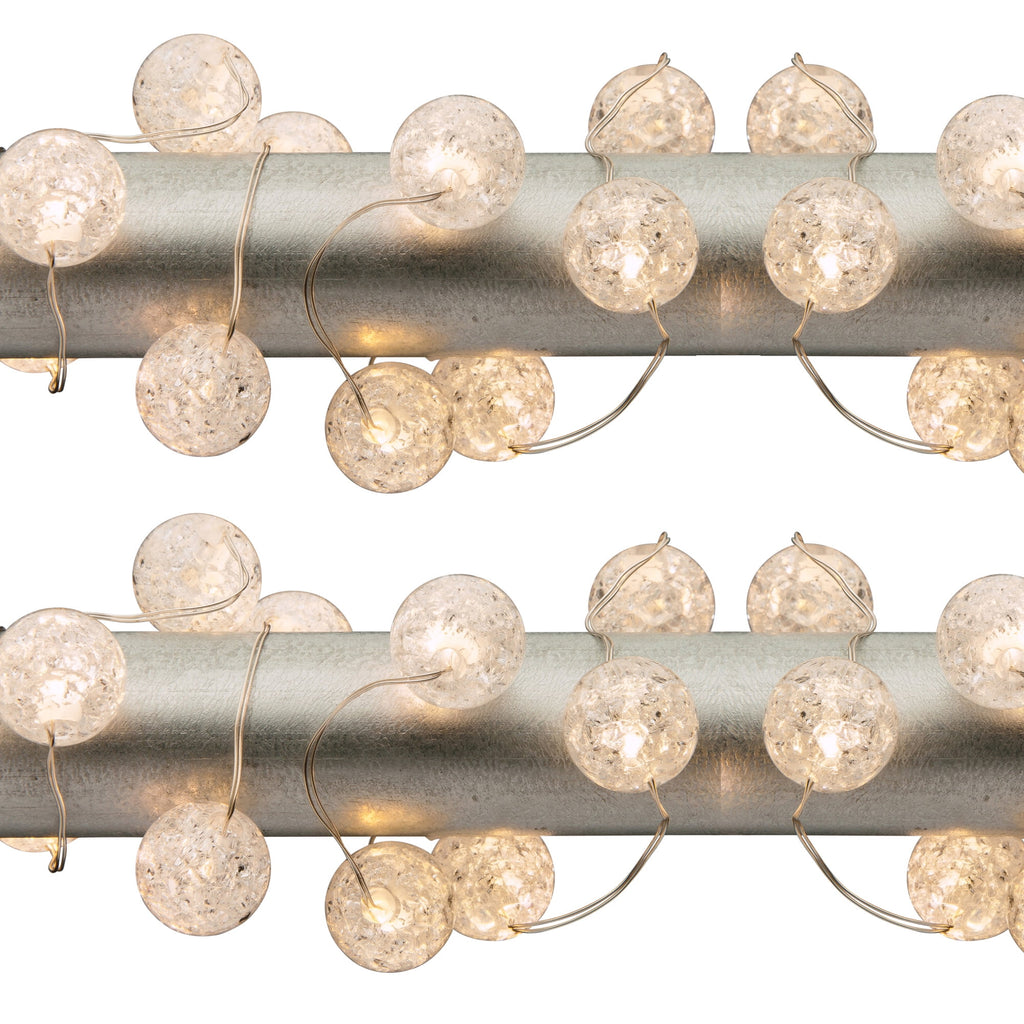Gerson Set of 3 3 ft Battery Operated Crackle Ball Light String