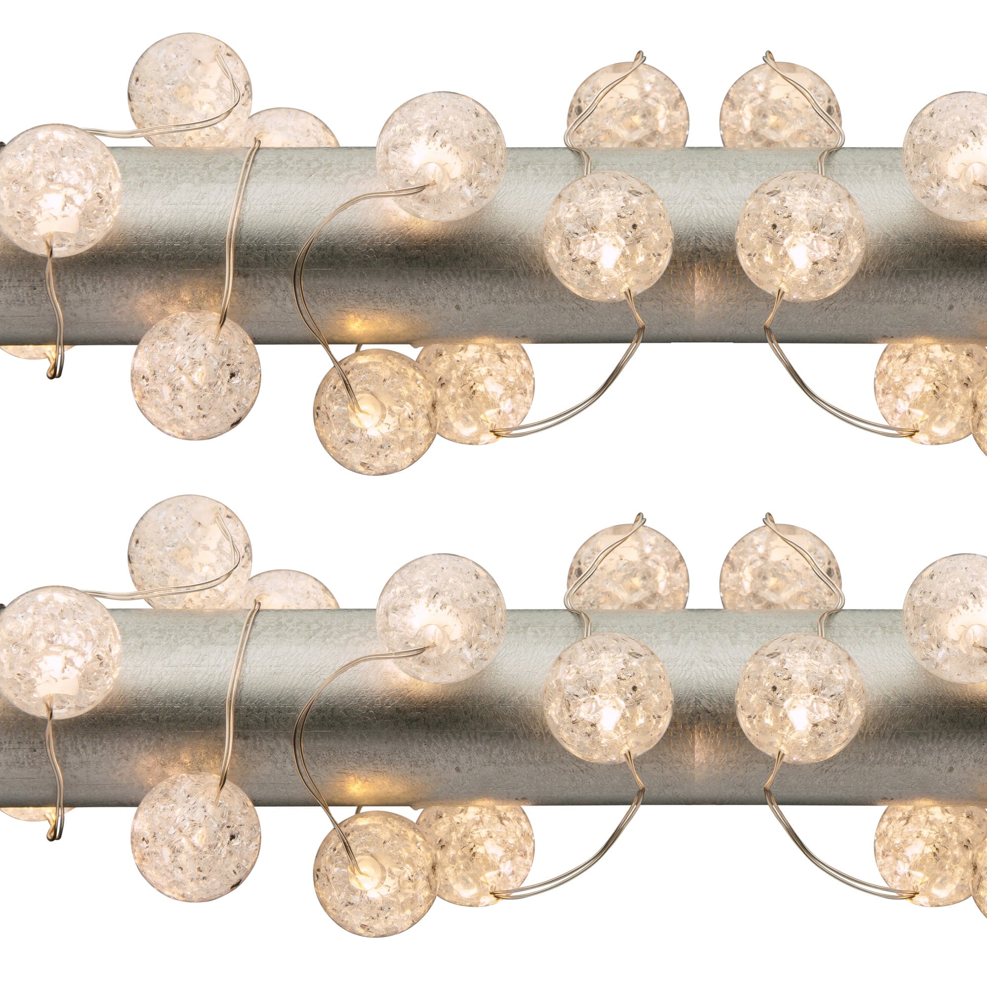 Gerson Set of 3 3 ft Battery Operated Crackle Ball Light String