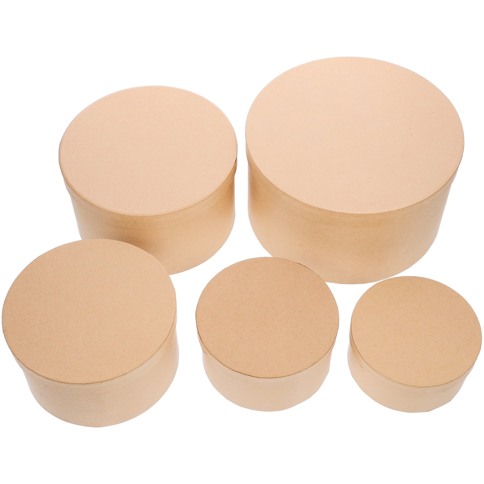 Gift Storage Box Packaging Boxes Bridal Shower Kraft Paper Cupcake with Cover Set