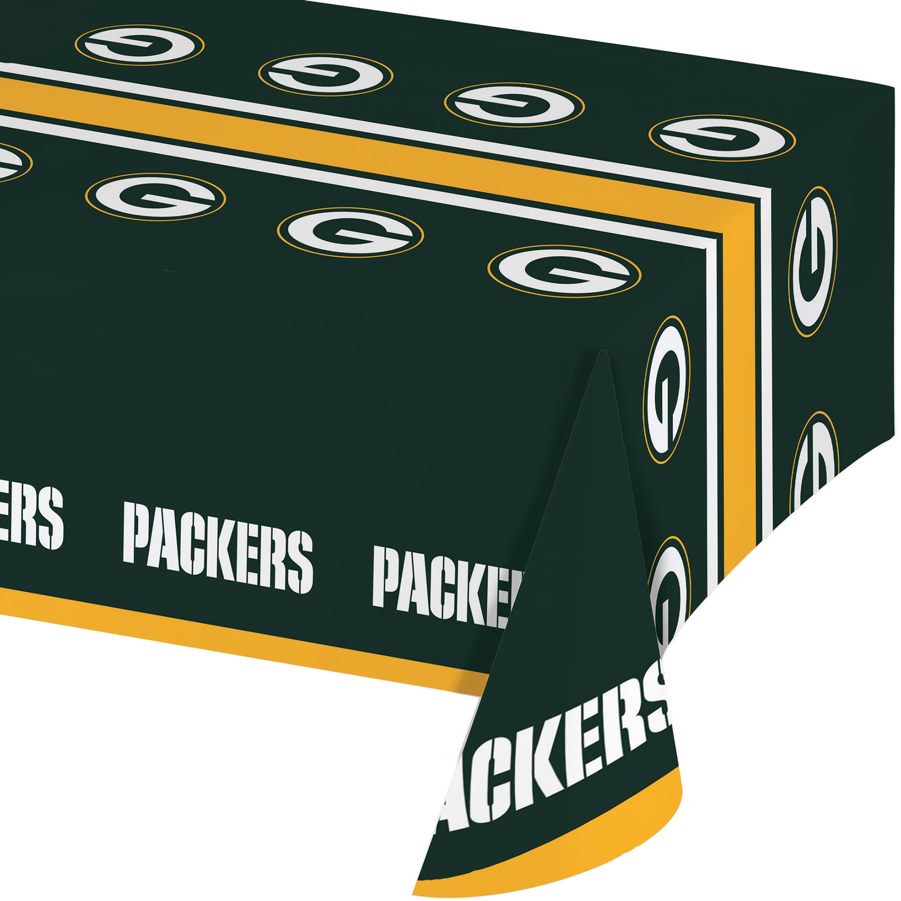 Green Bay Packers Plastic Tablecloths, 3 Count
