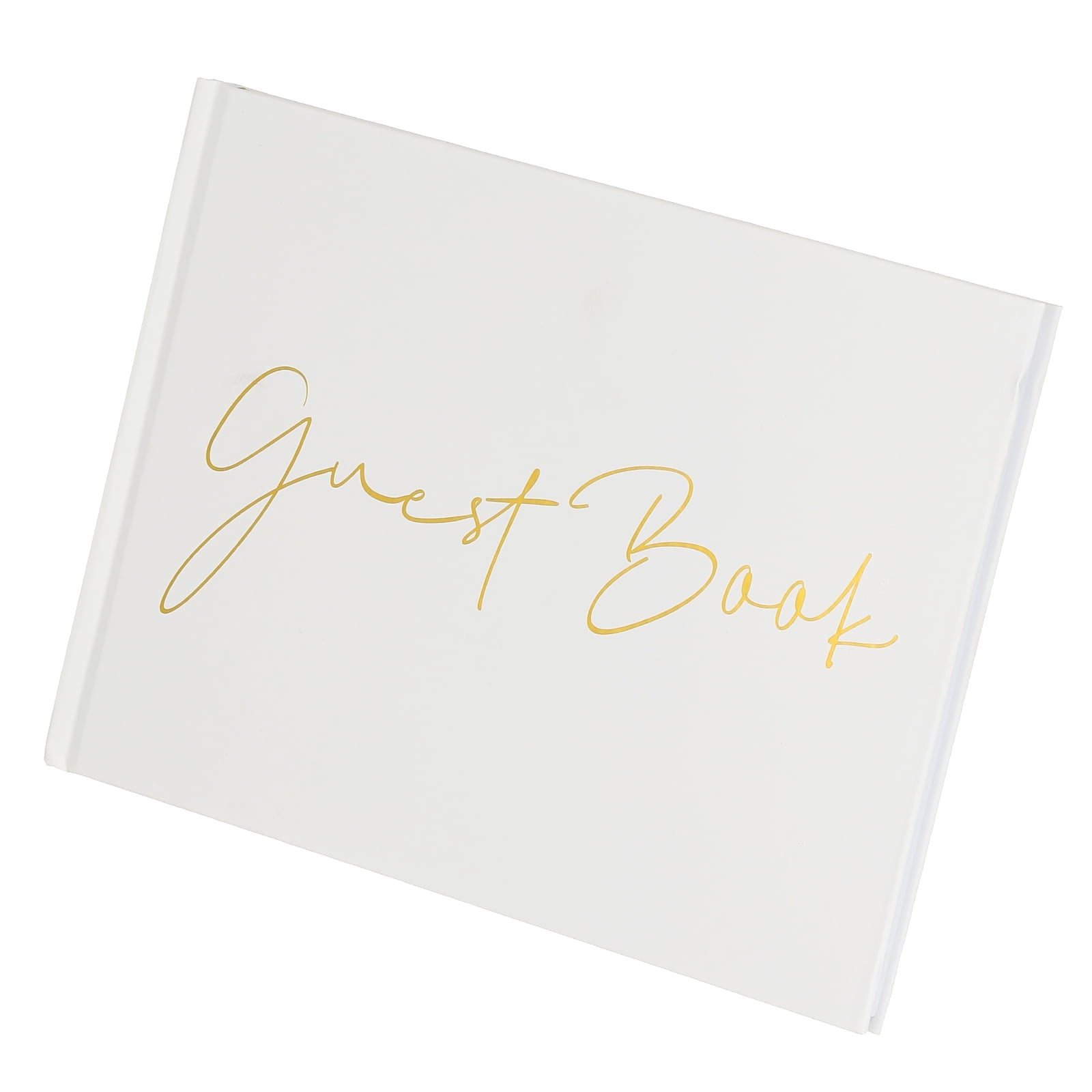 Guest Book, Wedding Guest Sign Book Reception Signature Book Party Decorations Supplies for Birthday Bridal Shower, White Words