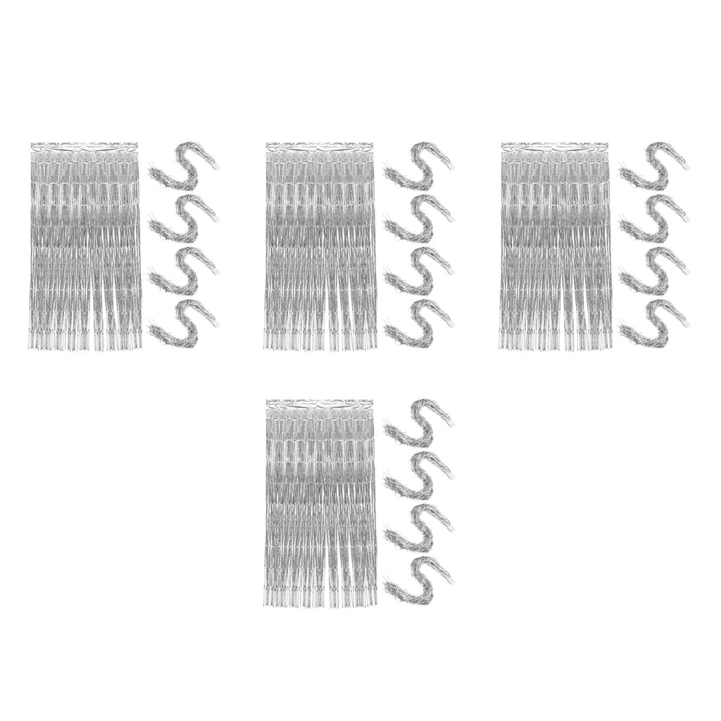 Hemoton 20 pcs Festive Fringe Backdrop Curtains for Photo Booth Backgrounds Wall Decor Streamer Curtain Backdrop for Party