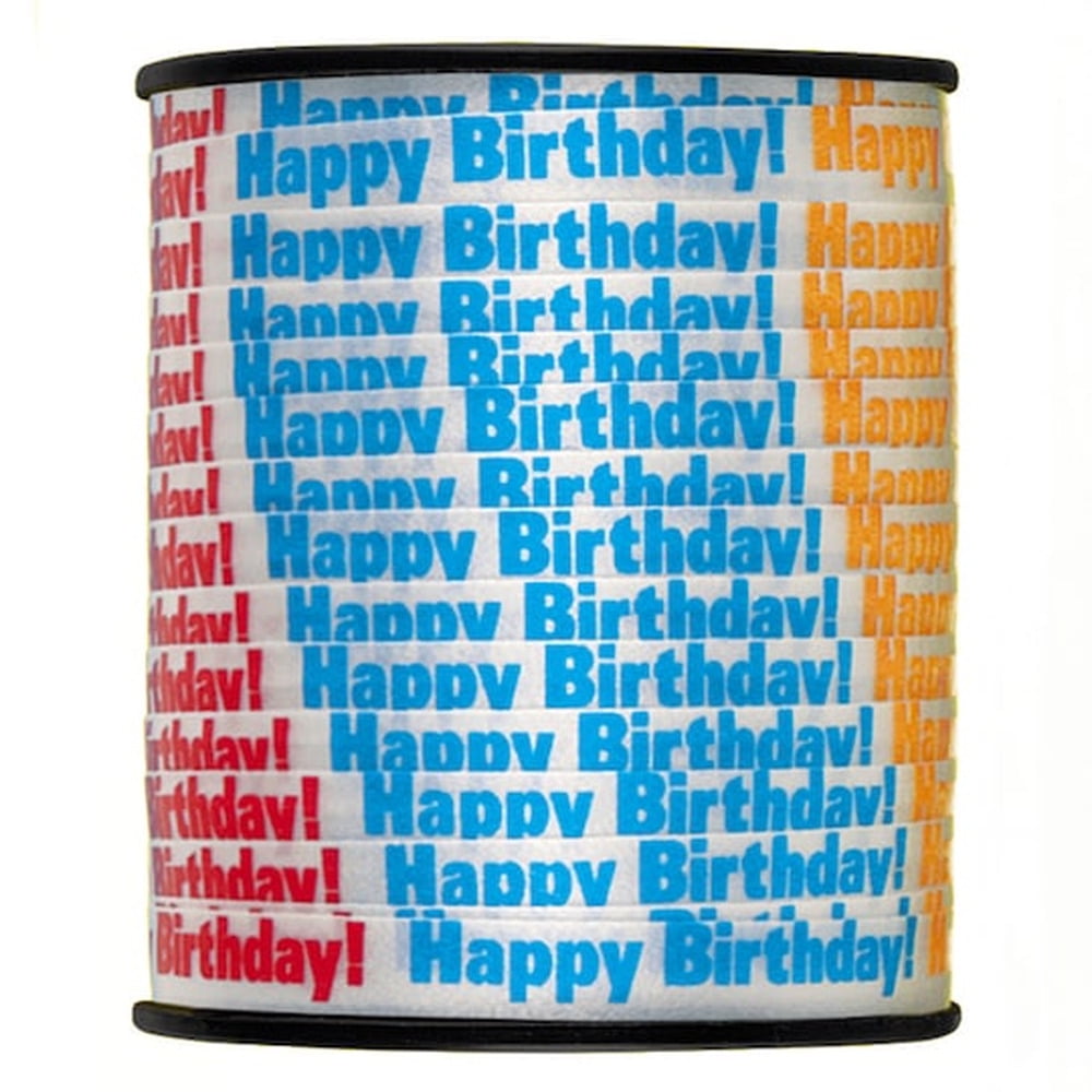 Happy Birthday Curling Ribbon, 75 Yd. by Unique | Michaels® (Pack of 18)