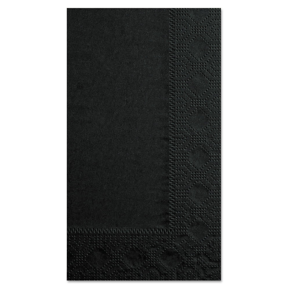 Hoffmaster 2-Ply Black Dinner Napkins, 1000 count