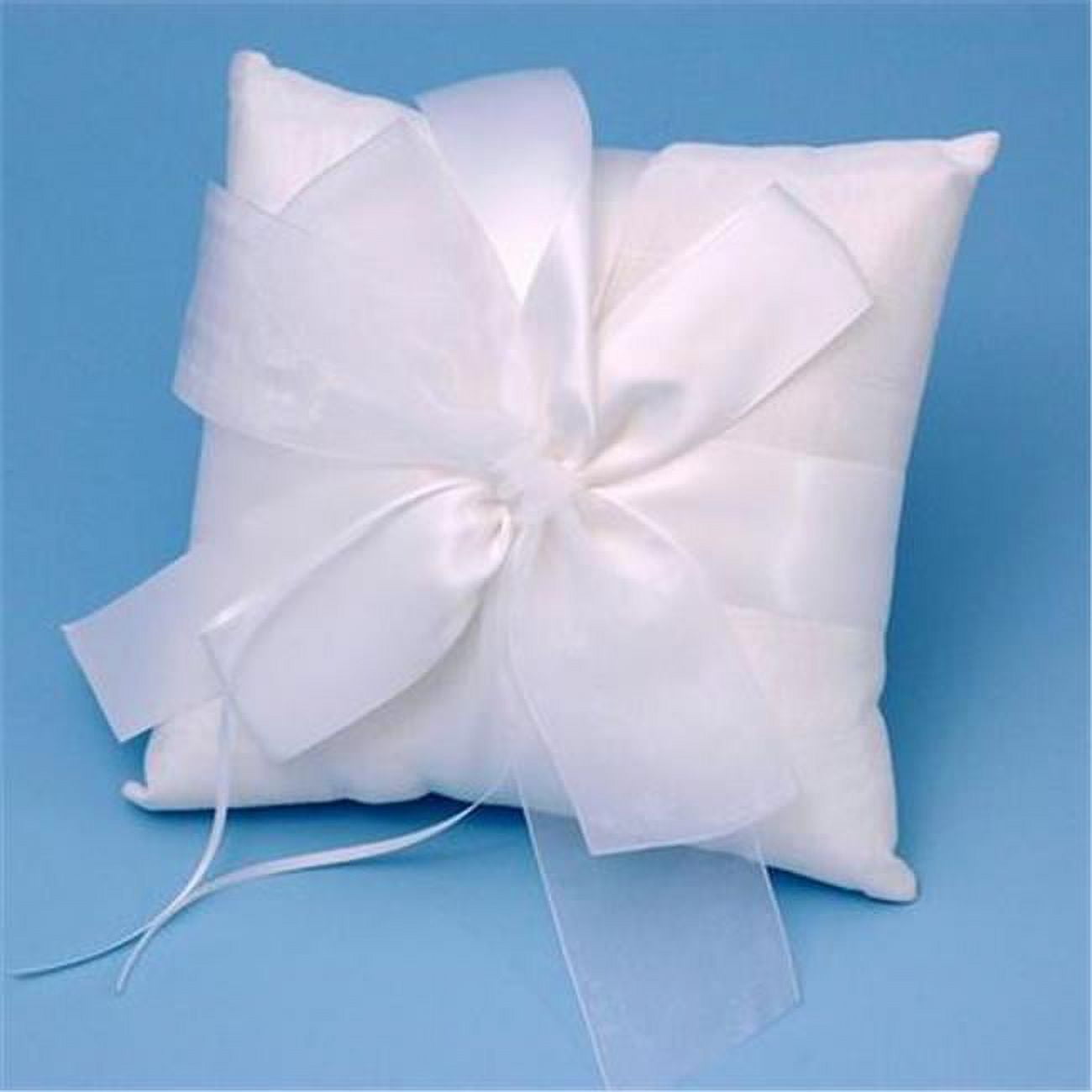 Ivy Lane Design 38B Tres Beau Wedding Ring Bearer Pillow in White