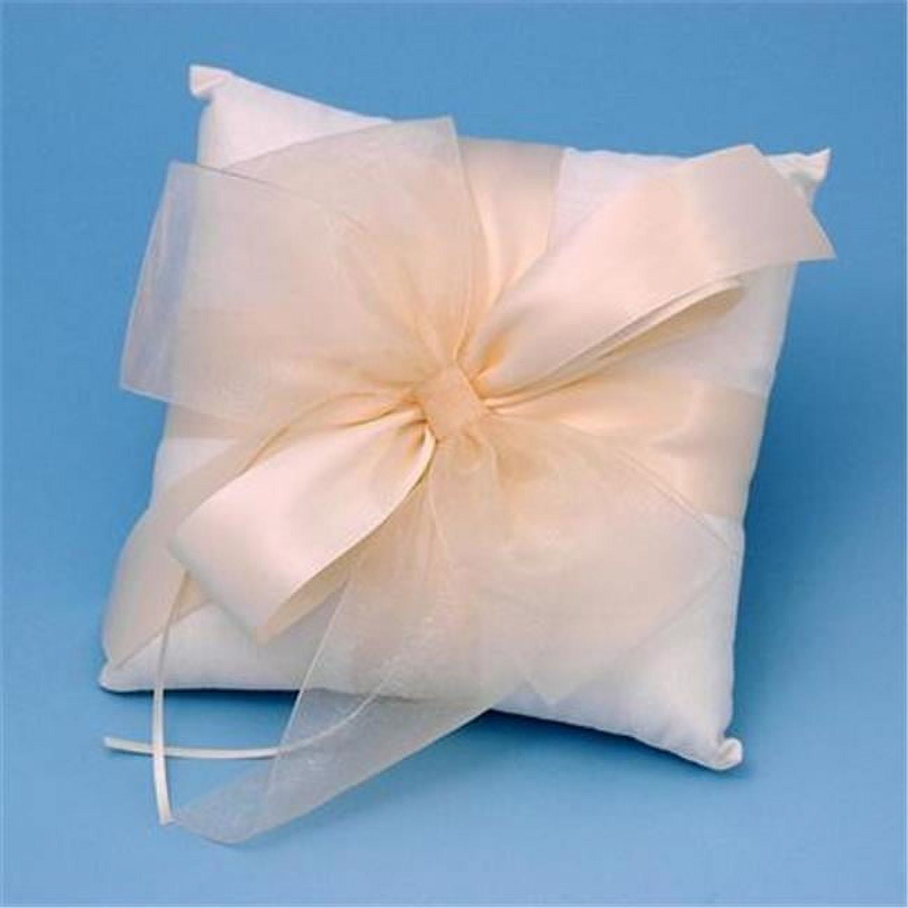 Ivy Lane Design 38B Tres Beau Wedding Ring Bearer Pillow in White