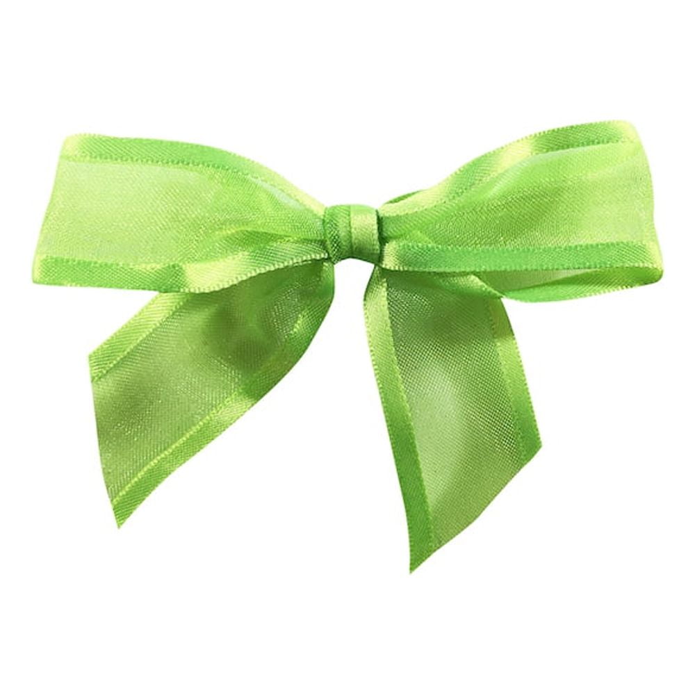 JAM Paper All Occasion Citrus Nylon Twist Tie Sheer Bows, (100/Pack) 9.63"