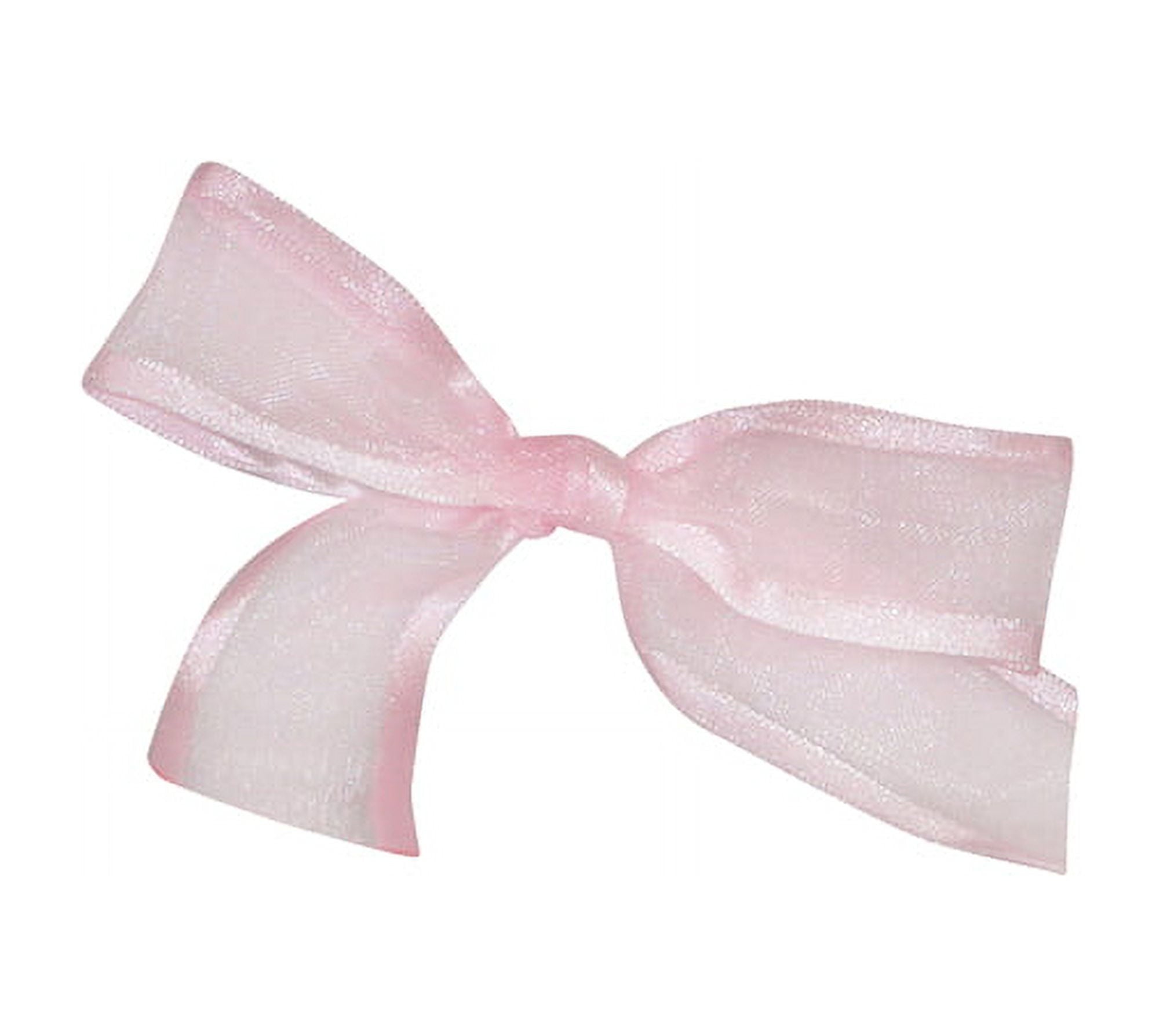 JAM Paper All Occasion Light Pink Nylon Twist Tie Sheer Bows, (100/Pack) 9.63"