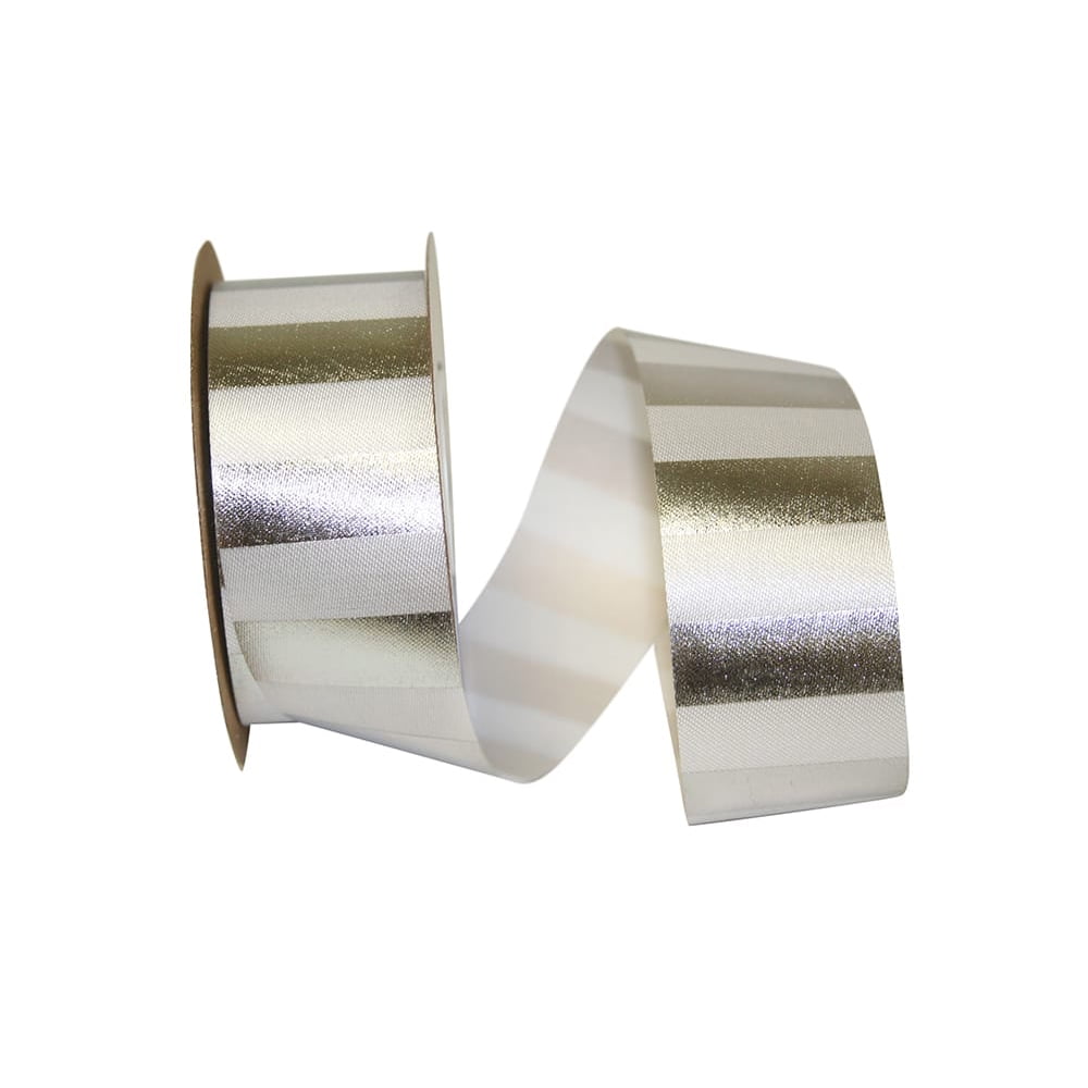 JAM Paper All Occasion Multi-color Polyester Stripes Ribbon, 720" x 1.5"