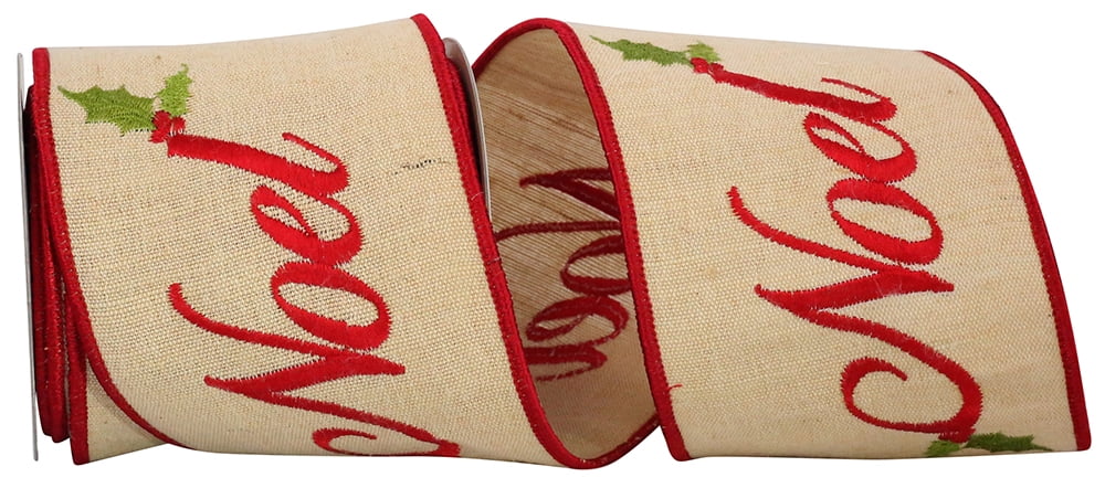 JAM Paper Christmas Multi-color Polyester Checkered Ribbon, 360" x 4"
