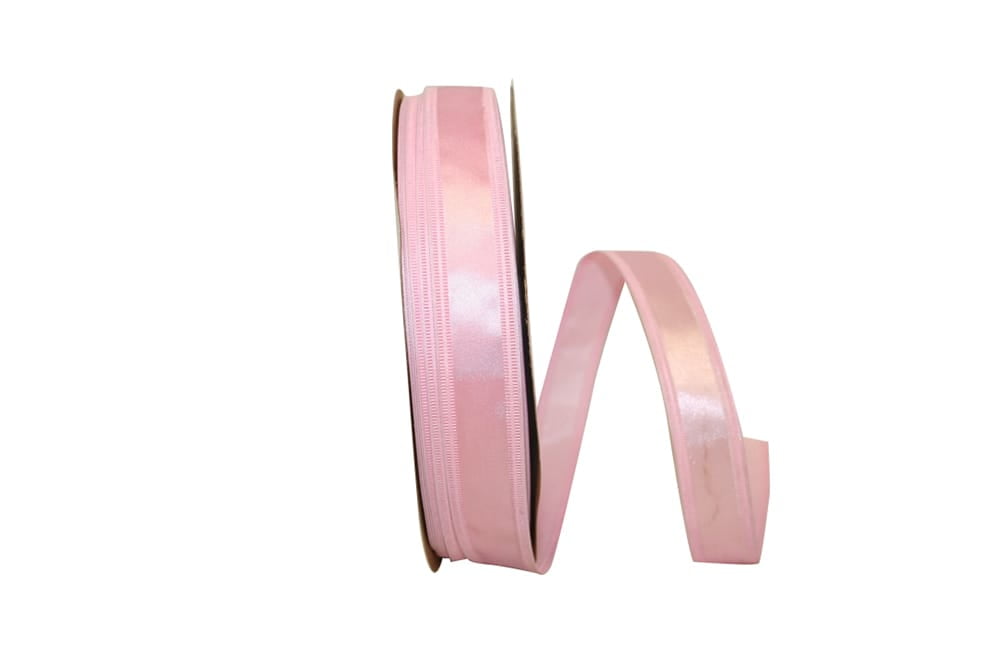 JAM Paper Dyna Satin All Occasion Light Pink Polyester Ribbon, 3600" x 1"