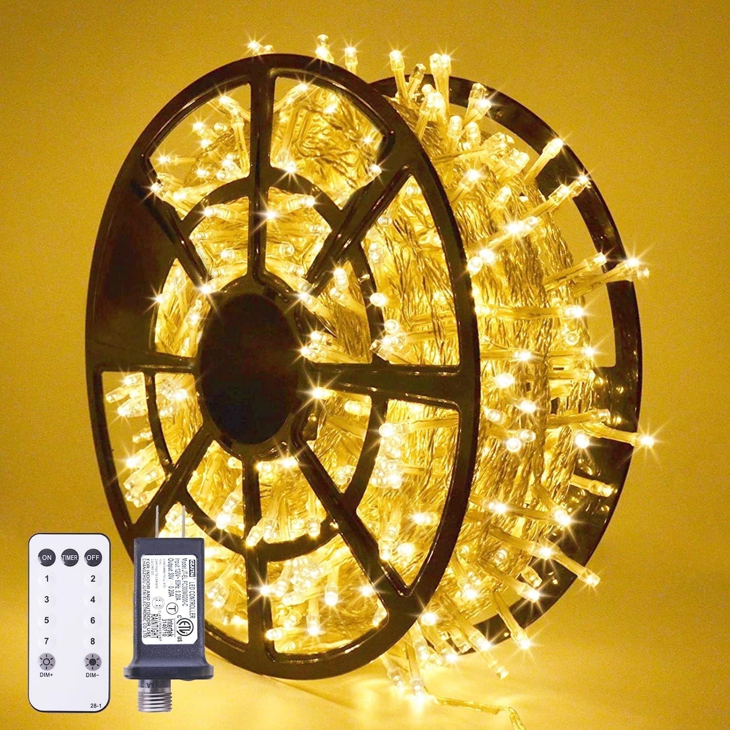 JMEXSUSS 168FT 600 LED Christmas Decor Lights 8 Modes Multicolor Christmas Lights Outdoor Waterproof Christmas Tree Lights Indoor Plug in Party Holiday Christmas Decorations