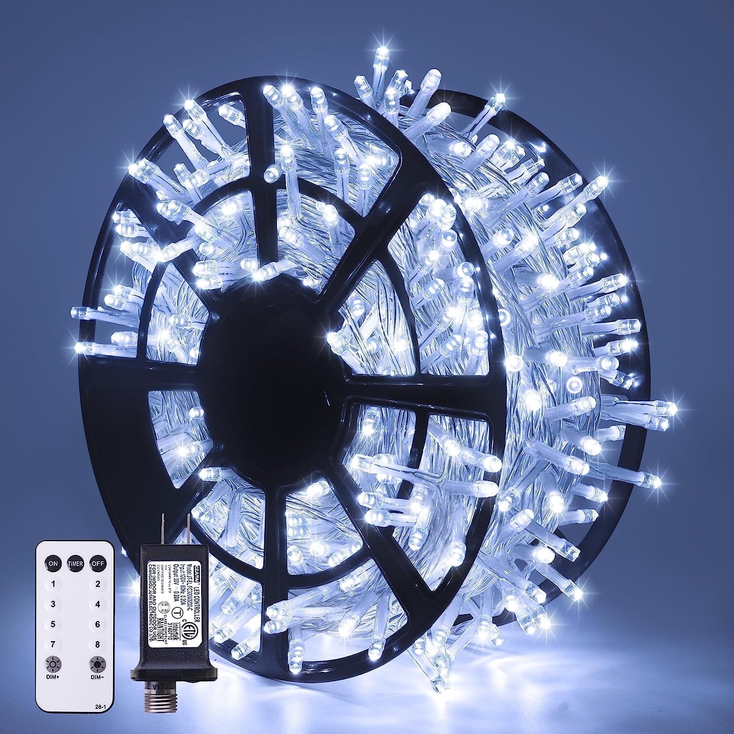 JMEXSUSS 168FT 600 LED Christmas Decor Lights 8 Modes Multicolor Christmas Lights Outdoor Waterproof Christmas Tree Lights Indoor Plug in Party Holiday Christmas Decorations