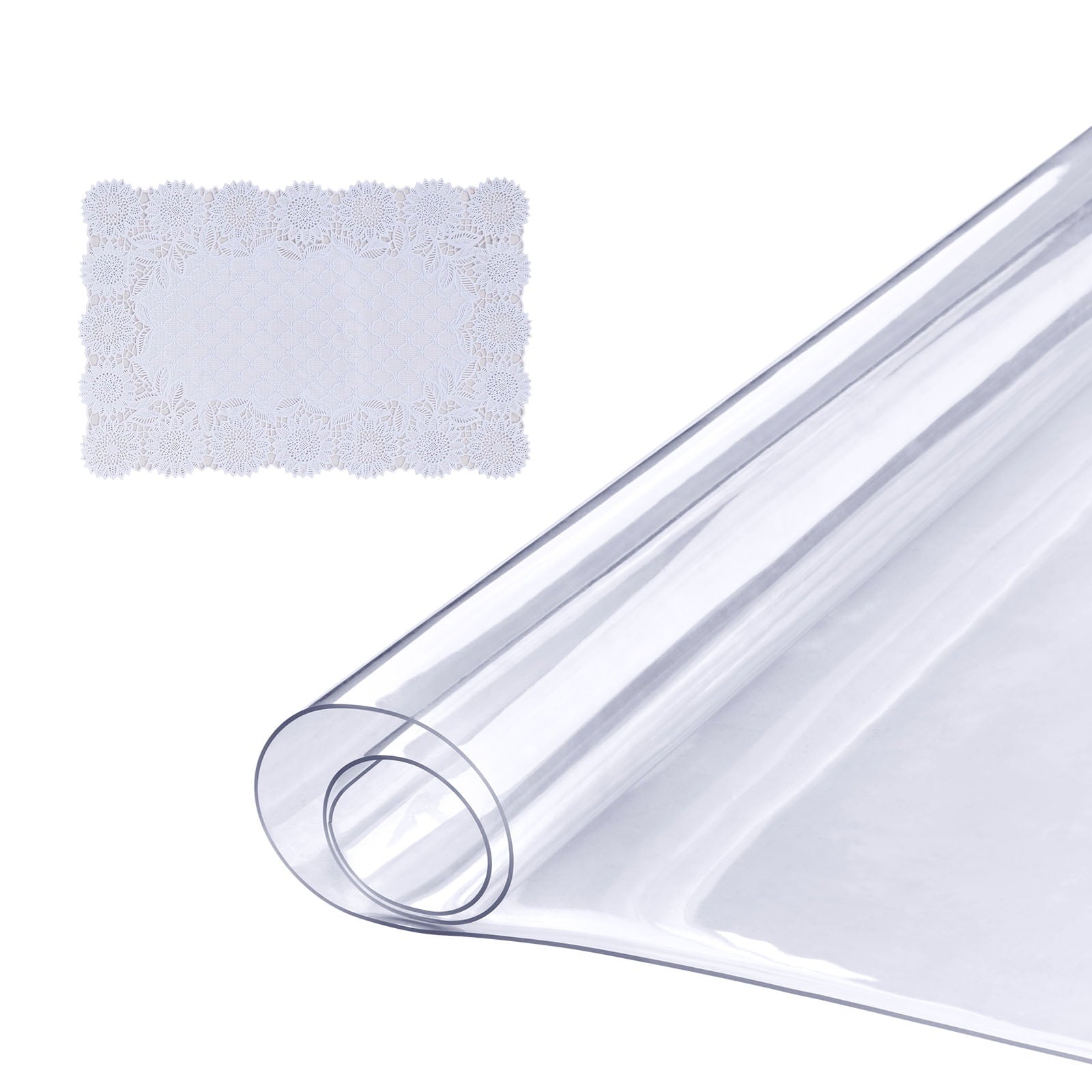 KFFKFF Frosted Desk Protector, 36x60 in, 1.5mm Thick, Rectangle, PVC, Water-Resistant & Simple to Clean, Ideal for Office, Dining, or Nightstand