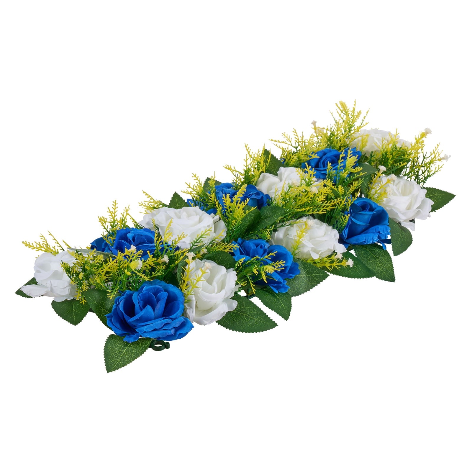 KFFKFF Artificial Flower Ball Arrangement Bouquet 10 PCS, 19.6 x 8.6 Inch Decorative Flower Balls for Wedding Table Centerpieces, Faux Rose Arrangements for Events and Home Decor