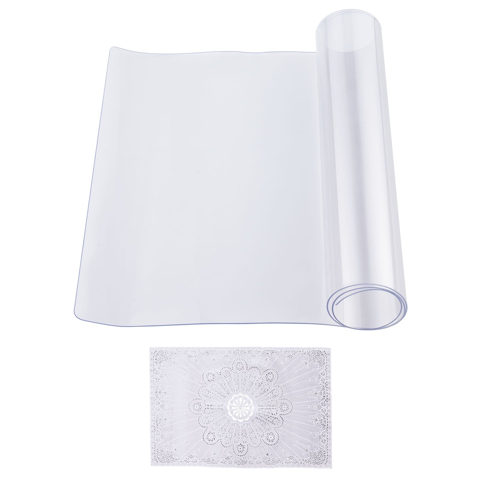KFFKFF Frosted Desk Protector, 36x60 in, 1.5mm Thick, Rectangle, PVC, Water-Resistant & Simple to Clean, Ideal for Office, Dining, or Nightstand