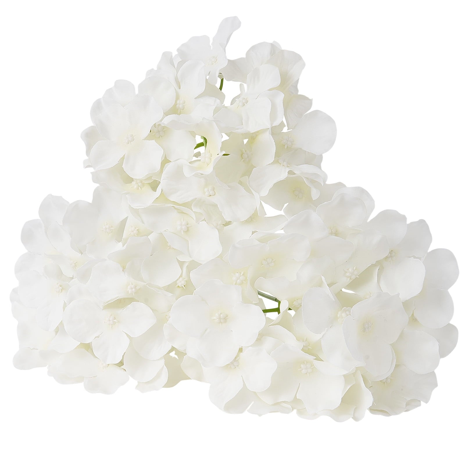 KFFKFF Synthetic Blooms, 305 Count Lifelike White Silk Imitation Hydrangea Bunch, White Counterfeit Bridal Shower with Stems for Handmade Wedding Posies, Household Centerpiece Designs