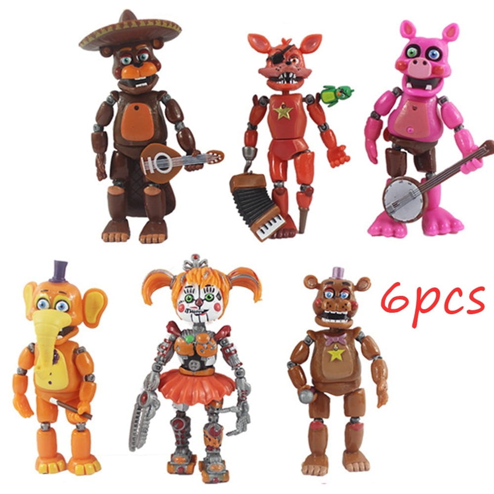 Kdfny FNAF Action Figures 17 Pcs Five Nights at Freddy's Movable Joints Collectible Toys | Colorful Game Figures, Cake Toppers & Gifts for Kids & Fans