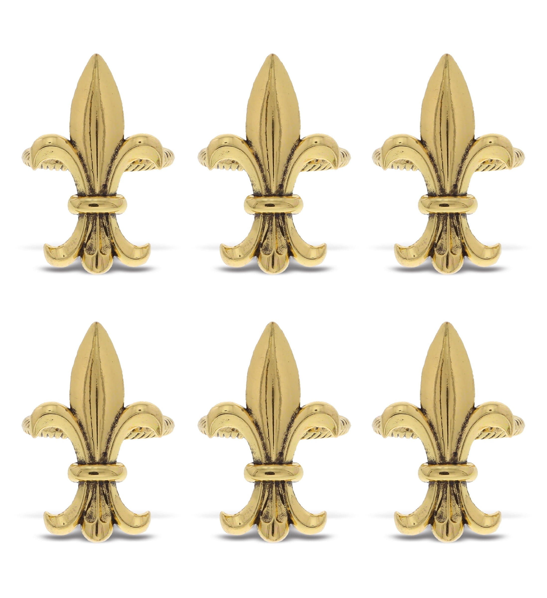 KitchaBon Gold Napkin Rings Set of 6, Table Setting Centerpiece Decor Napkins Ring Holders, Napkin Ring Packs for Family Holiday Dinner, Fancy Banquet & Wedding Decorations for Reception- Rooster