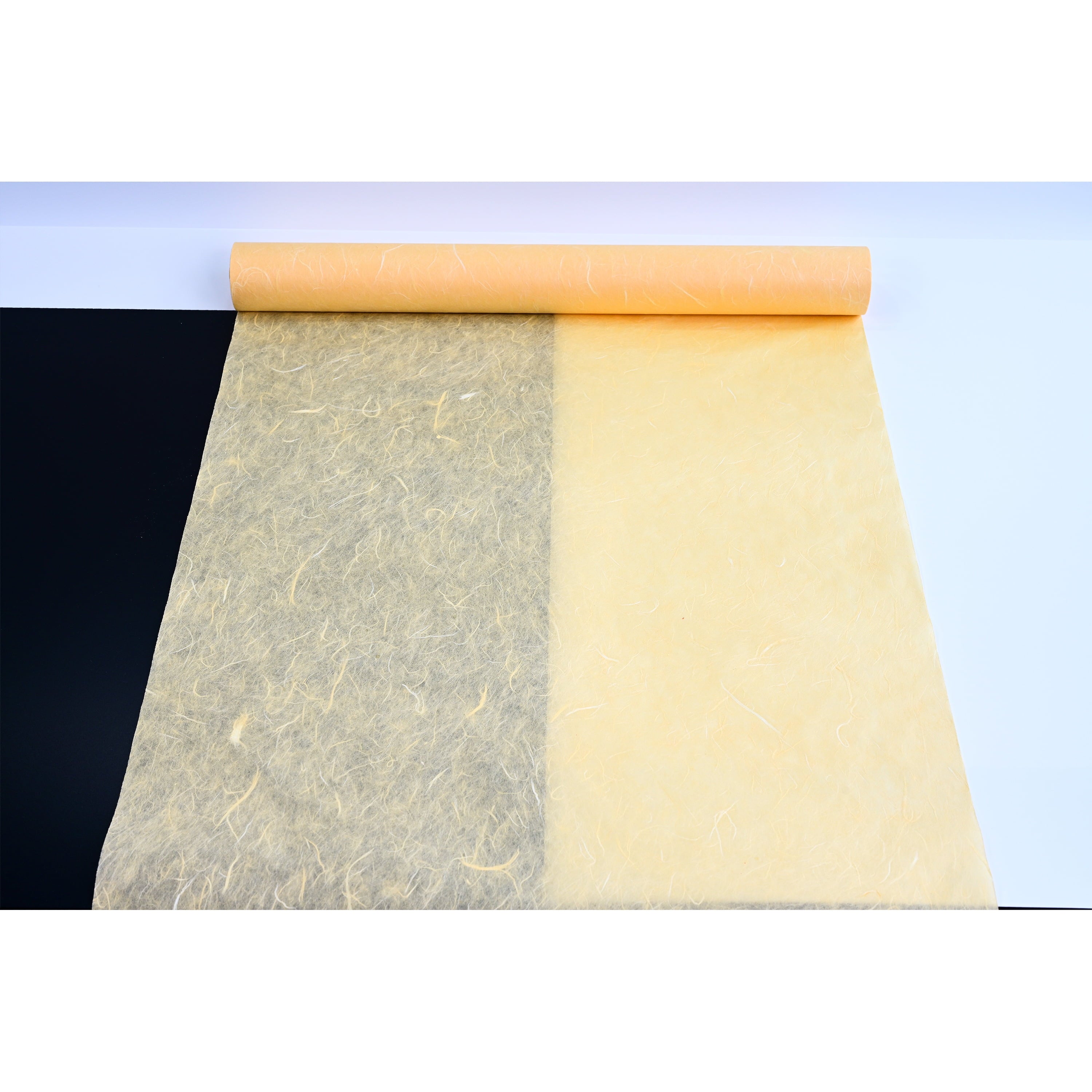 Korean Paper Hanji Natural Mulberry Fiber Texture Gift Wrapping Packaging Decorative Wallpaper UnYongJi Roll White 54Cm x 20m (21.3 x 787.4 Inches)
