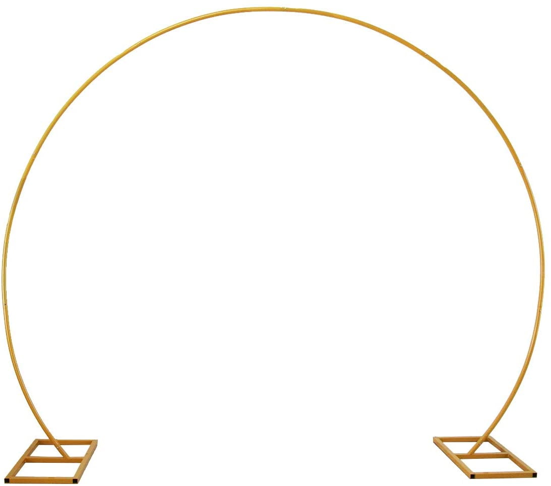 LANGXUN Large Size Golden Metal Circle Balloon Arch Decoration, for Birthday Decoration, Wedding Decoration, Graduation Decorations and Event Party Supplies, Baby Shower Photo Background Decoration