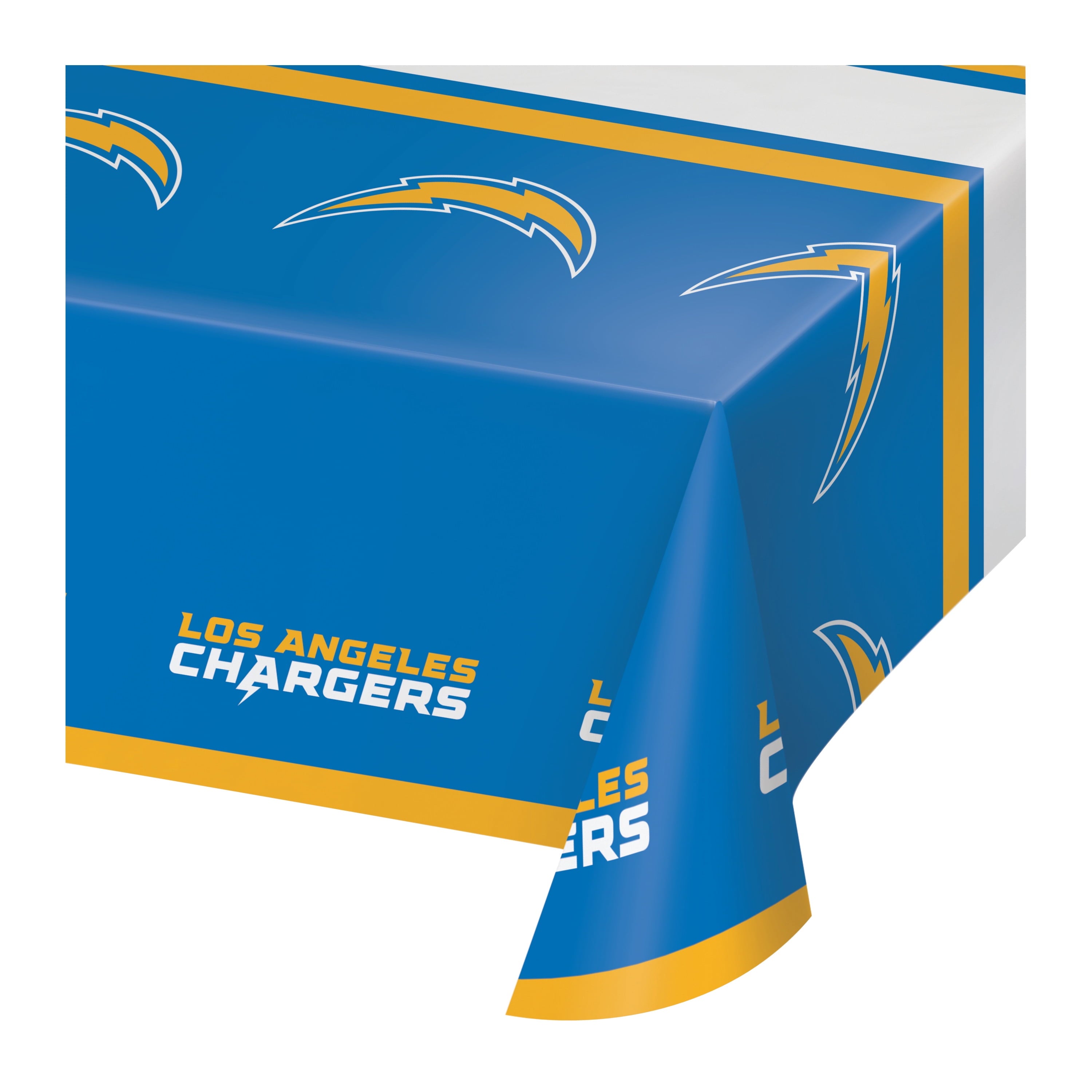 Los Angeles Chargers 54" x 108" Plastic Tablecloths 3 Count