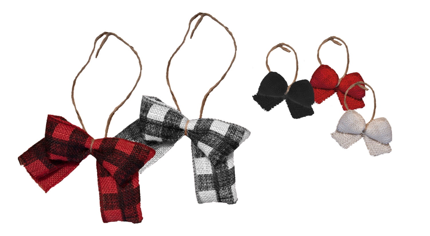 Love, Laugh, Craft Holiday Burlap Bows Craft Bow Sets Kit, 100 Bows, Precut Ribbon, Multi-Color